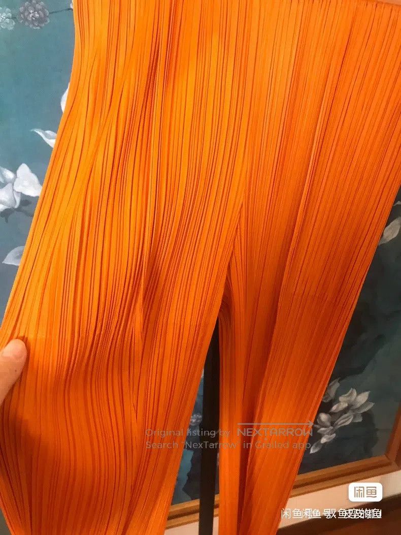 Issey Miyake Issey Miyake Bright Orange Skinny Pants Size 26" / US 2 / IT 38 - 7 Thumbnail