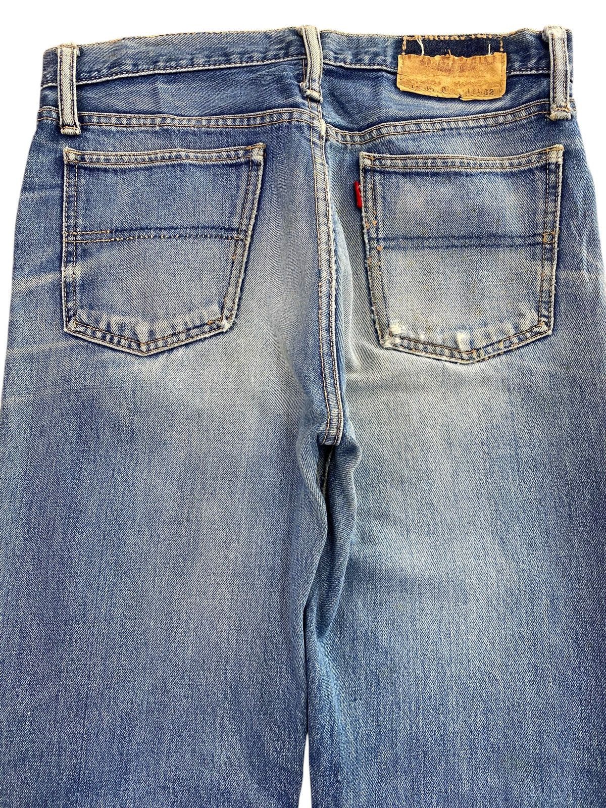 Big John Big John Faded Blue Style Wide Leg Jeans Raw Hem Size US 30 / EU 46 - 4 Thumbnail