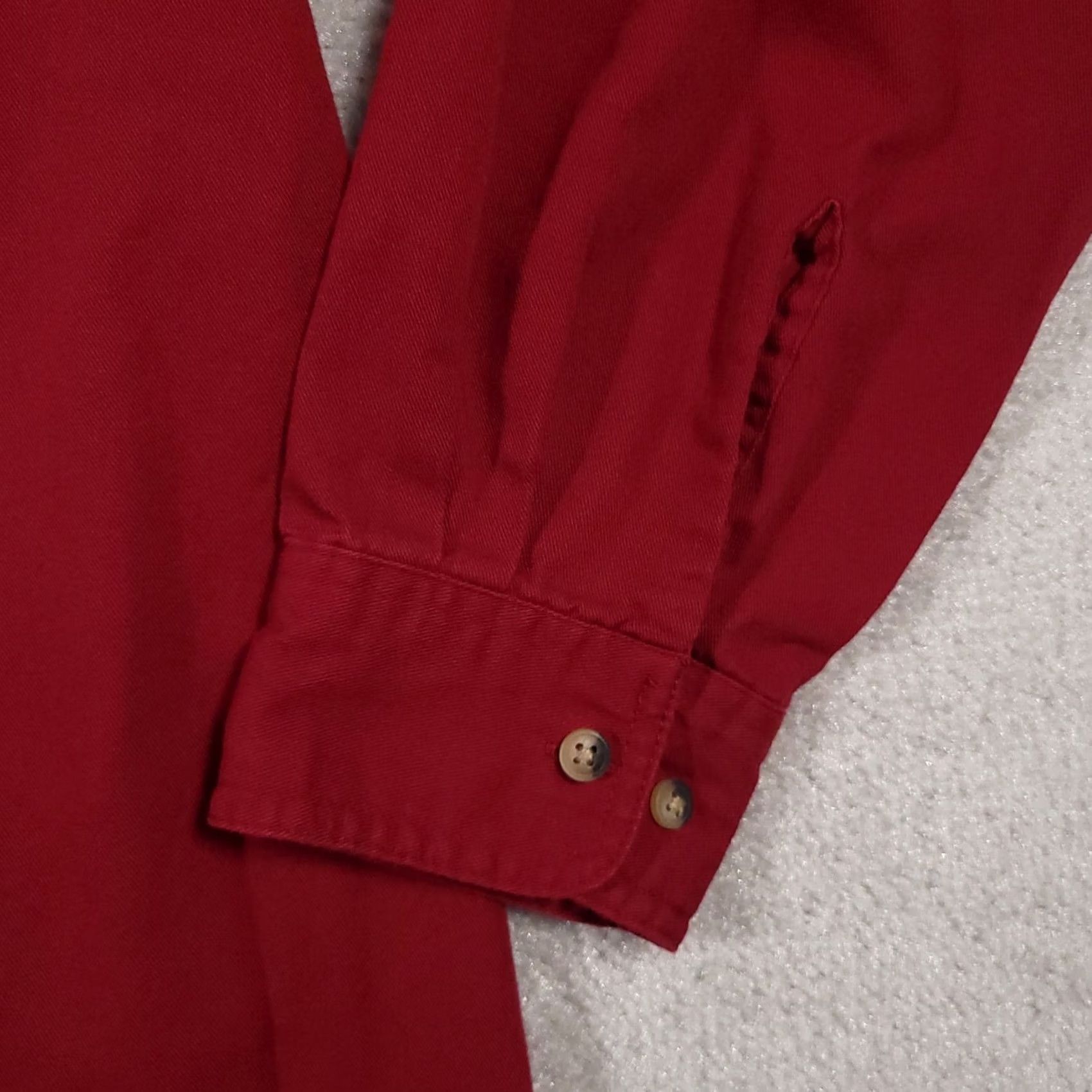 Wrangler Wrangler Shirt Mens 2XL Maroon Button Up Western Cowboy Rodeo Workwear Heavy Size US XXL / EU 58 / 5 - 5 Thumbnail