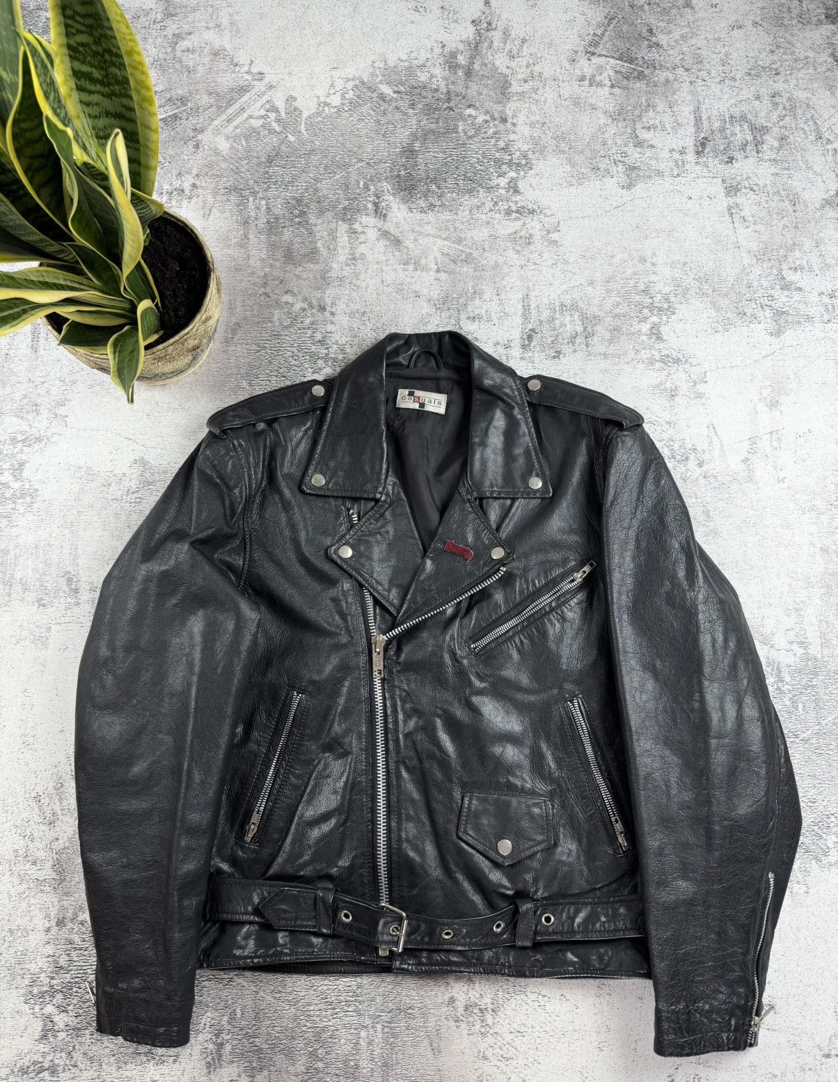 Genuine Leather Tyla Tiger Tailz Wildhearts Punk Real Racing Custom Jacket Size US M / EU 48-50 / 2 - 14 Thumbnail