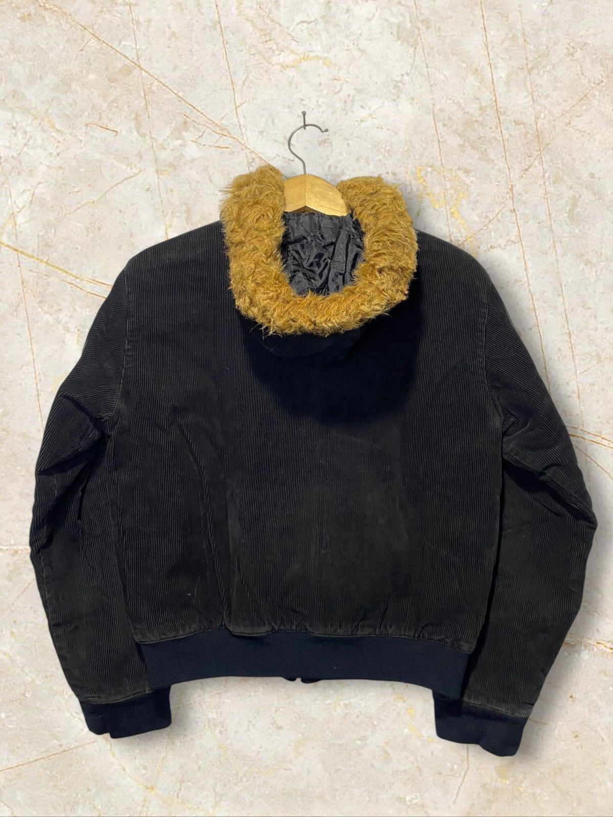 Japanese Brand Blue Moon Blue Corduroy fur hoodie Size US M / EU 48-50 / 2 - 9 Thumbnail