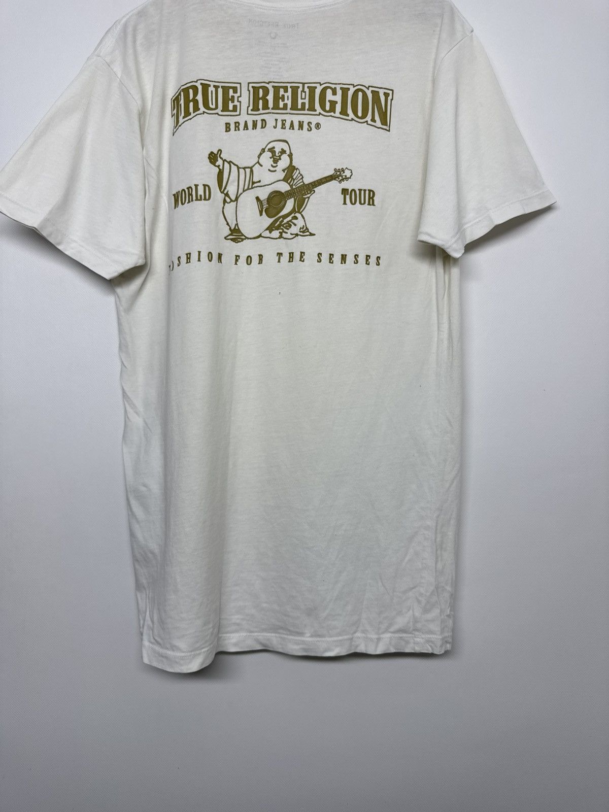 True Religion Vintage True Religion T-Shirt White Gold big logo Size US S / EU 44-46 / 1 - 18 Thumbnail