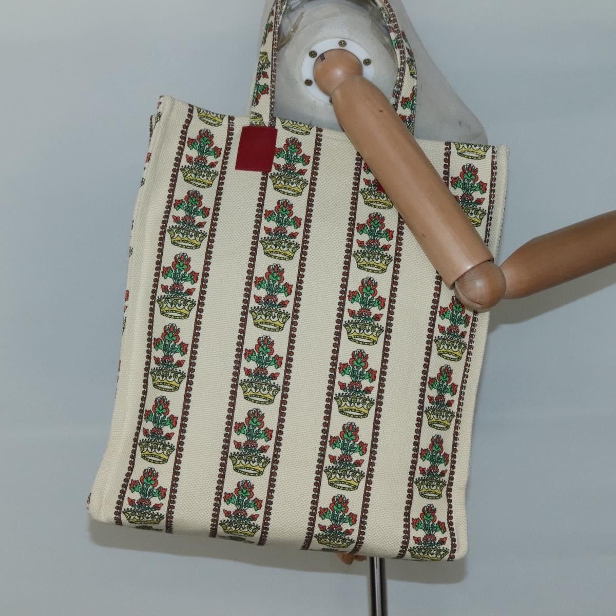 Gucci GUCCI GUCCI Garden Boutique Tote Bag Canvas Beige Size ONE SIZE - 18 Thumbnail