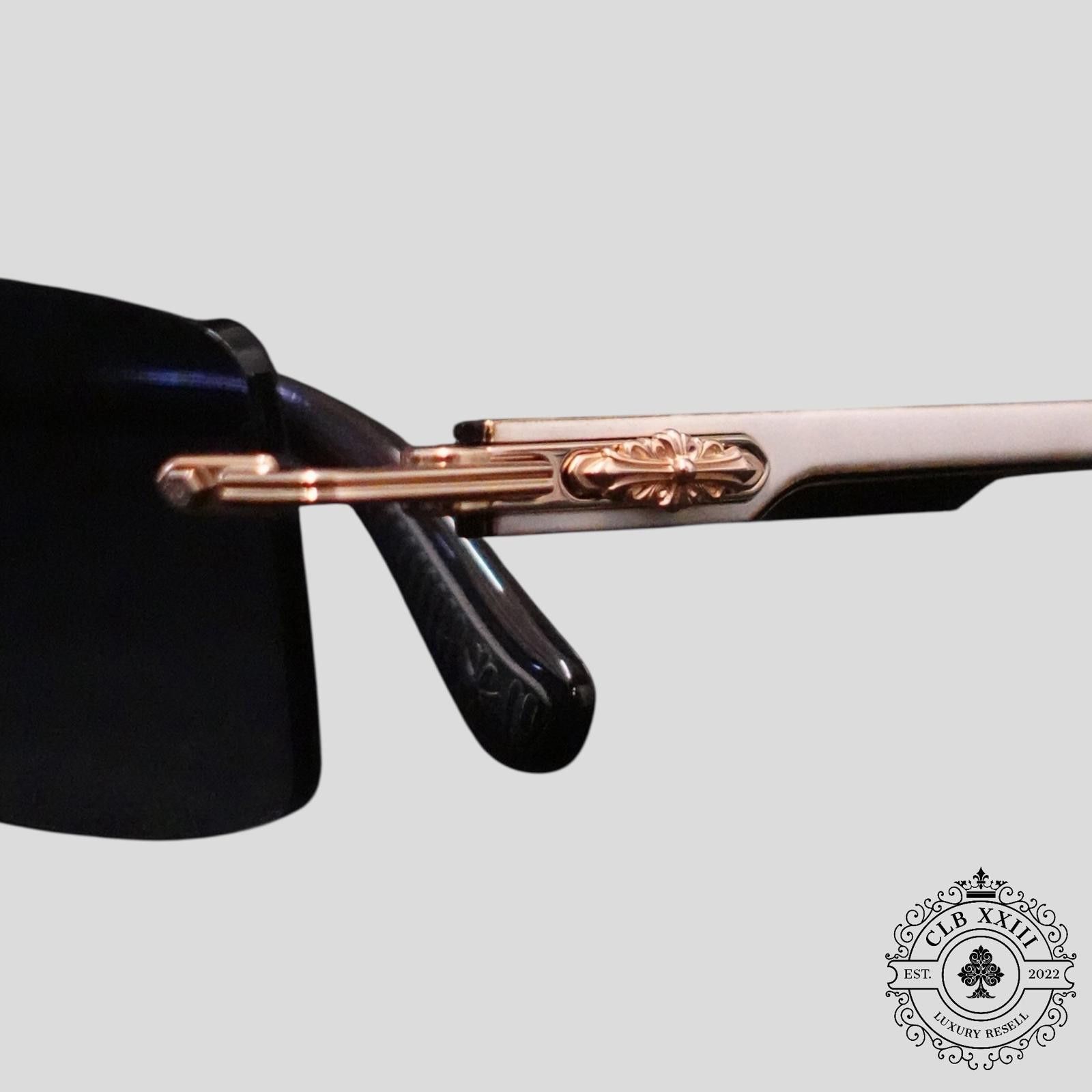 Chrome Hearts Chrome Hearts Deep II Sunglasses in White/Gold Size ONE SIZE - 3 Thumbnail