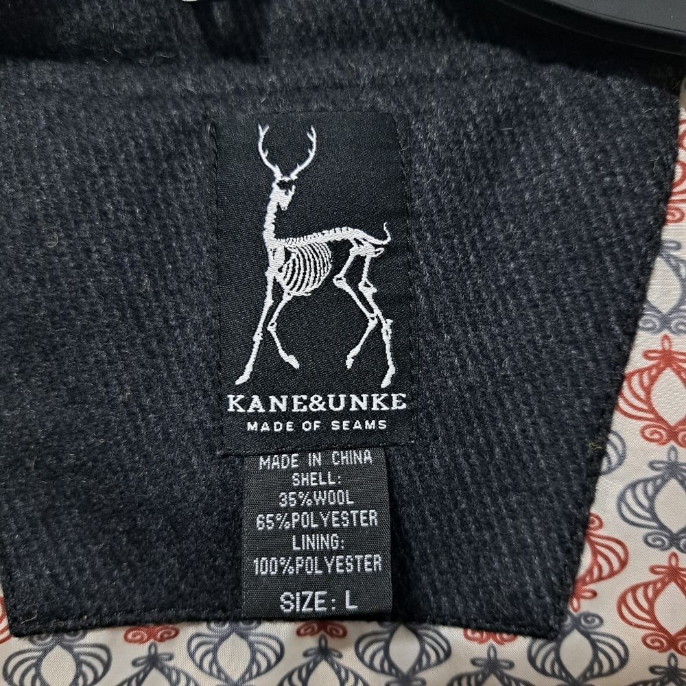 Kane & Unke Kane & Unke Quilted Puffer Mens Preppy Wool Vest Snap Button Large Dark Navy Size US L / EU 52-54 / 3 - 10 Thumbnail