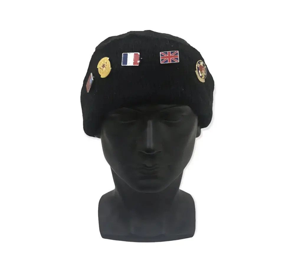 Japanese Brand × Vintage Patches Plain Beanie Hat Size ONE SIZE - 1 Thumbnail