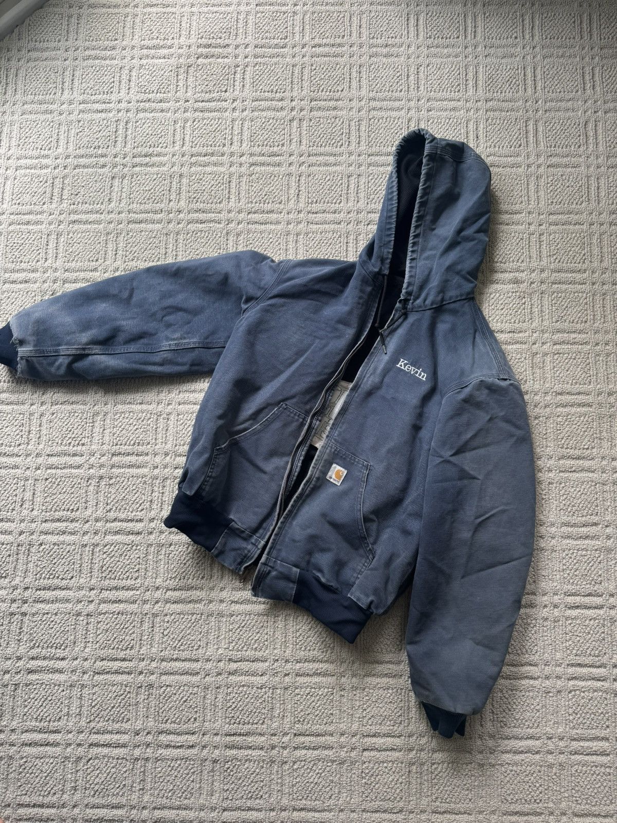 Carhartt Navy Carharrt Hooded Jacket Size US L / EU 52-54 / 3 - 2 Thumbnail