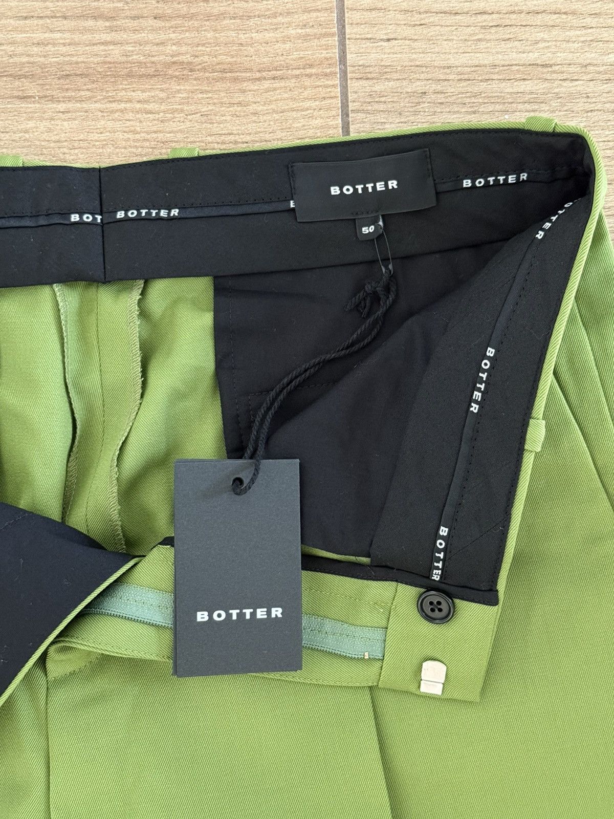 BOTTER Botter Pleated Trousers (Lime) Size US 33 - 5 Thumbnail