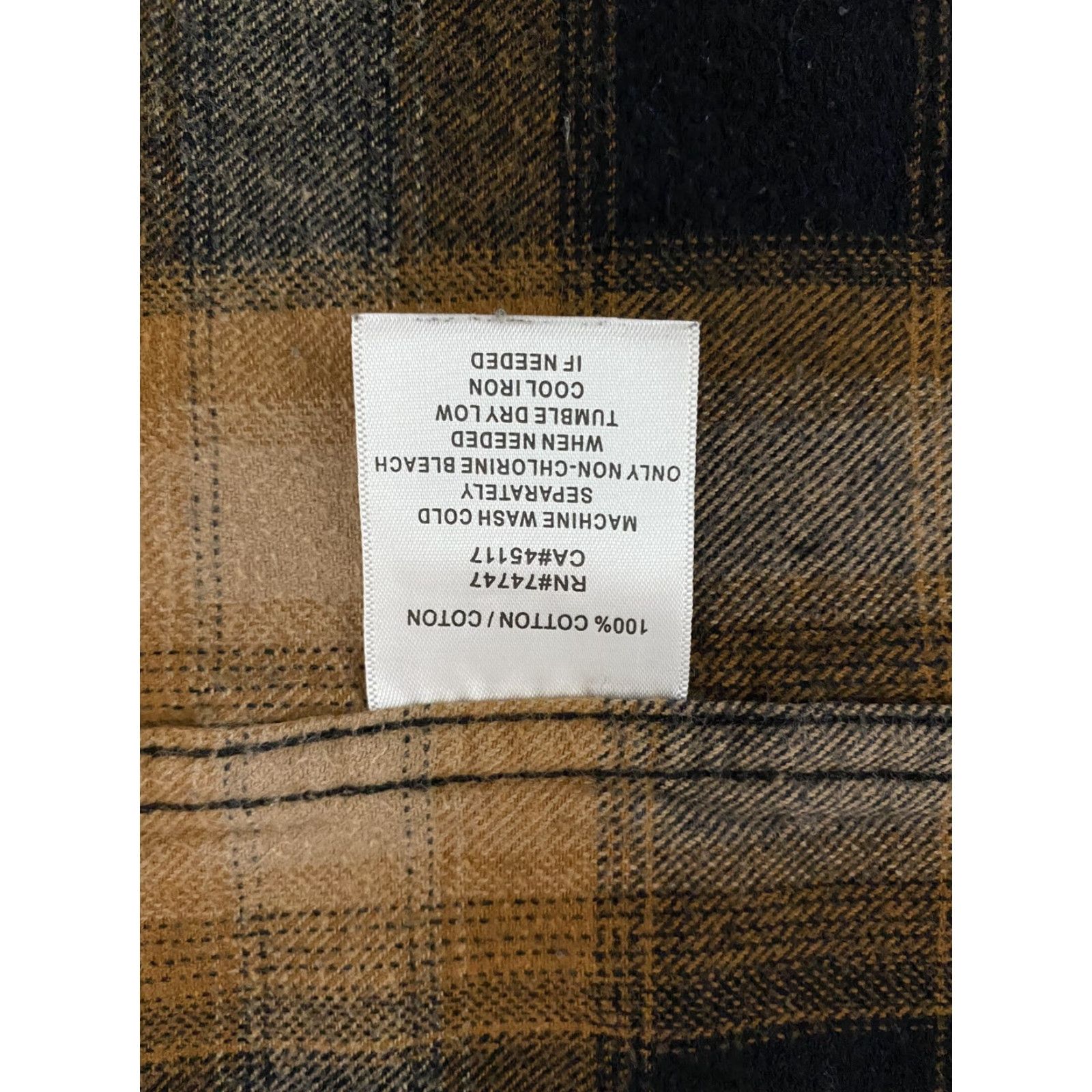 Vintage Red Head Mens Shirt Plaid Flannel Button-Down Brown Black Cotton Size US M / EU 48-50 / 2 - 6 Thumbnail