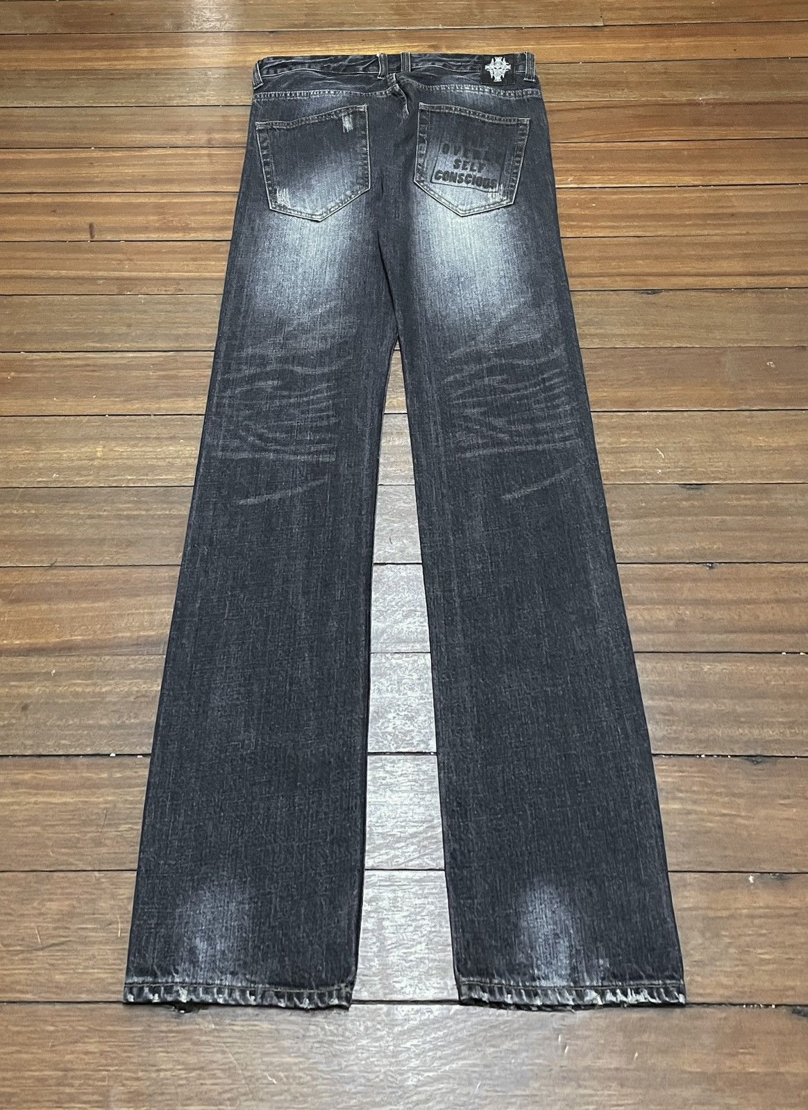 14th Addiction Rare Design Vintage Brand Wild Life Naked Girl Jeans 1990s Size US 35 - 2 Thumbnail