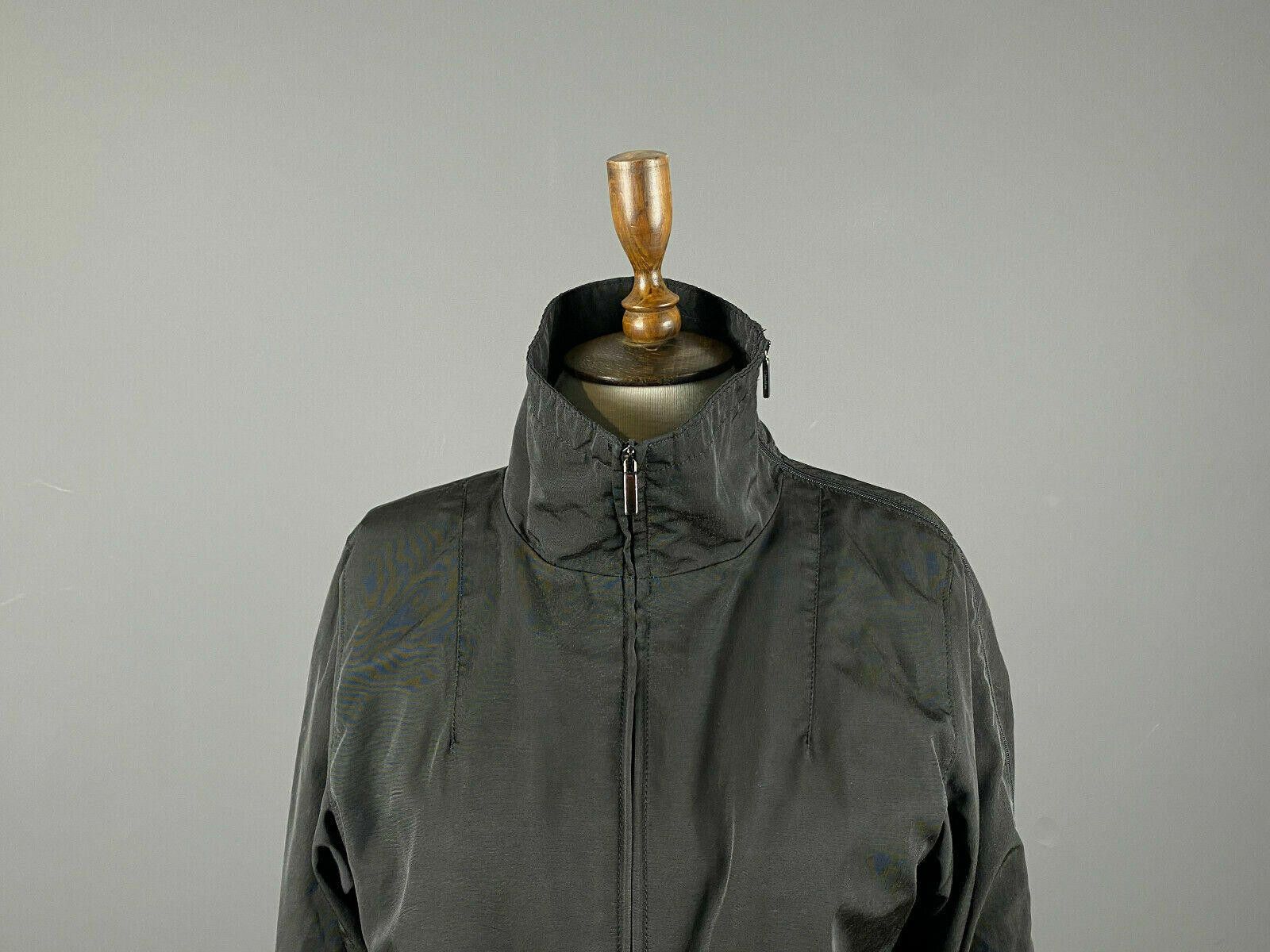 Designer Ladies S' Max Mara Black Full Zip High Jacket Size GB12 F42 Size S / US 4 / IT 40 - 2 Thumbnail
