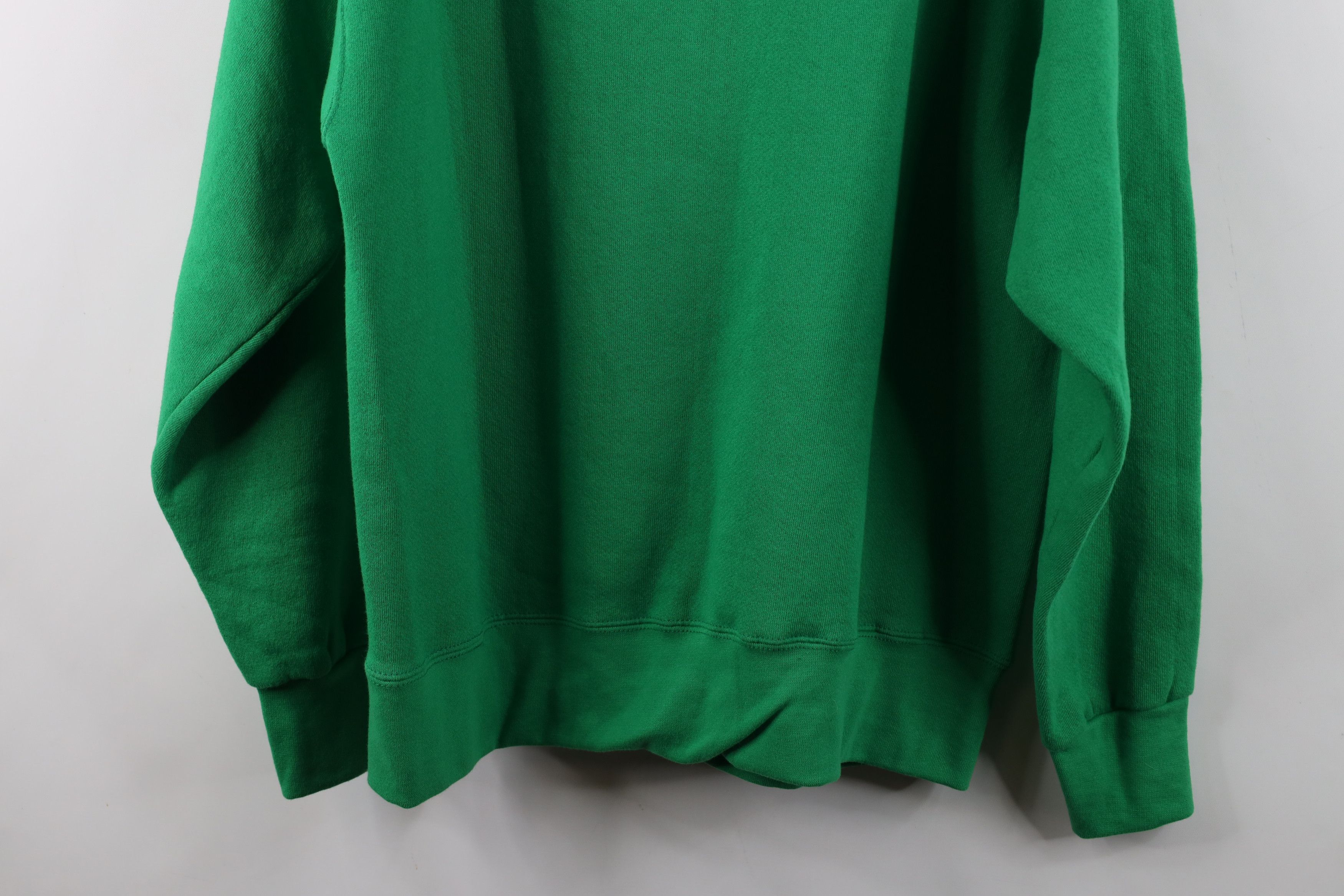 Vintage Vintage 90s Streetwear Crewneck Sweatshirt Kelly Green USA Size US L / EU 52-54 / 3 - 11 Thumbnail