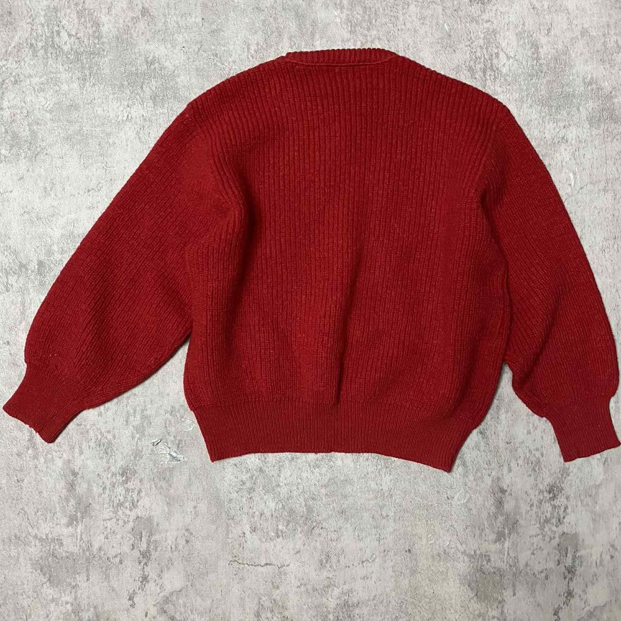 Other Red vintage 90s crewneck sweater knitwear Size US L / EU 52-54 / 3 - 4 Thumbnail