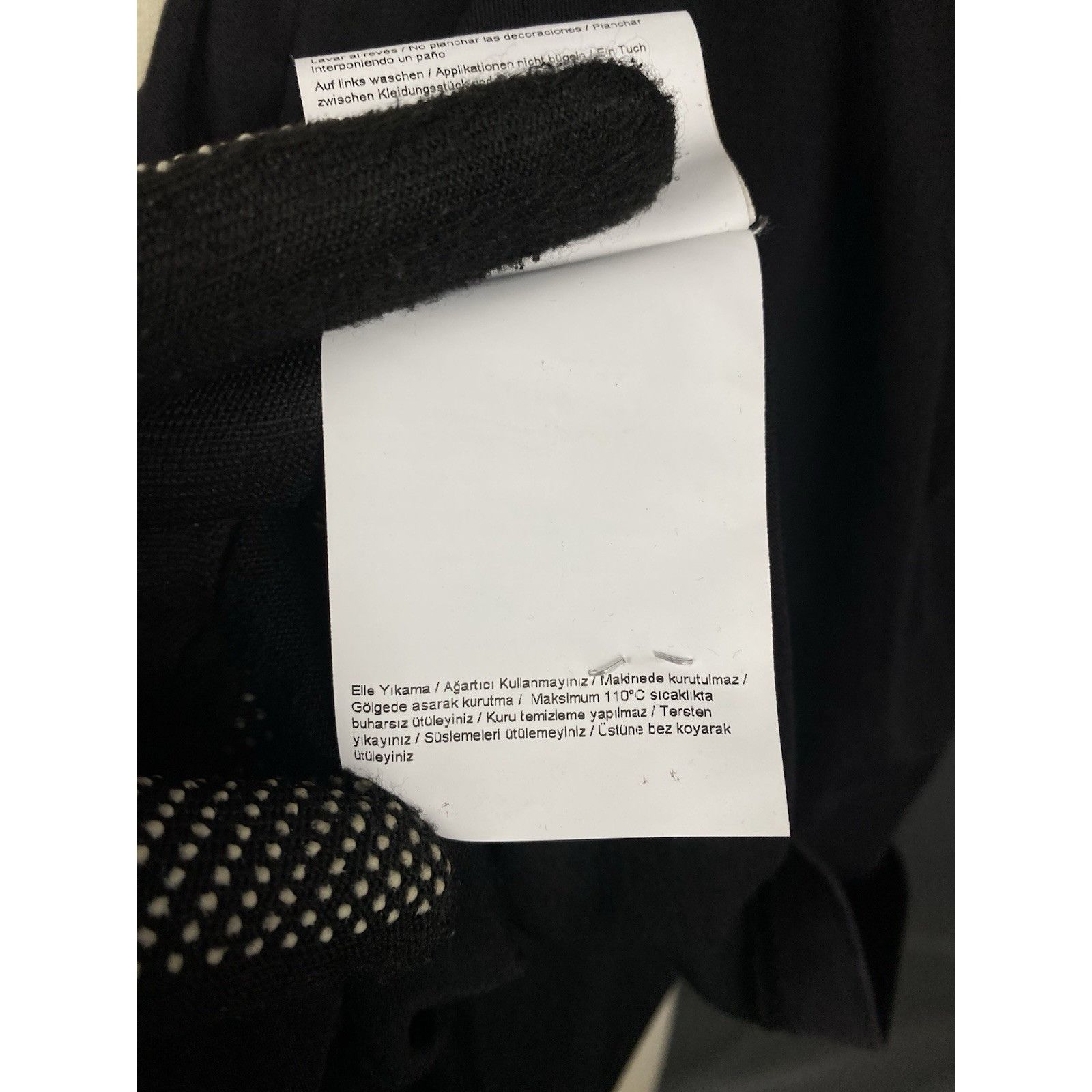 Versace Versace Jeans Couture Men's Black Big Reflective Logo Oversi Size US M / EU 48-50 / 2 - 14 Thumbnail