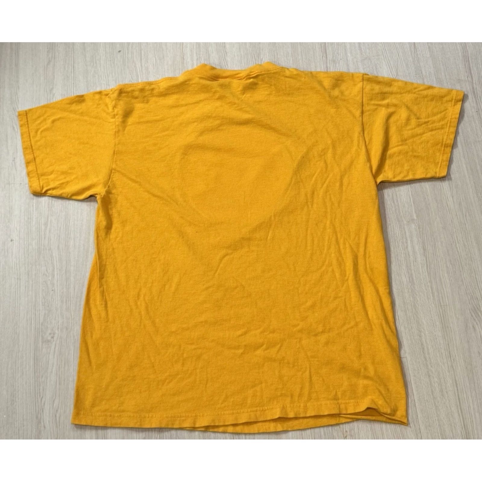 Tultex VINTAGE Earth First! Arm & Hammer Shirt XL Mike Foreman Ecotage ELF Greenpeace T-Shirt Crew Neck Short Sleeve Cotton Yellow 1990s Men Size US XL / EU 56 / 4 - 2 Thumbnail