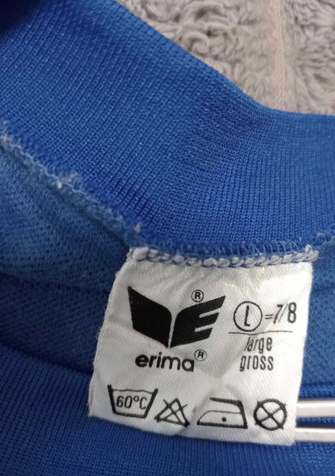 Erima Italy Italia Football shirt #18 LS Rare Vintage 1970-1980 Size US L / EU 52-54 / 3 - 3 Thumbnail