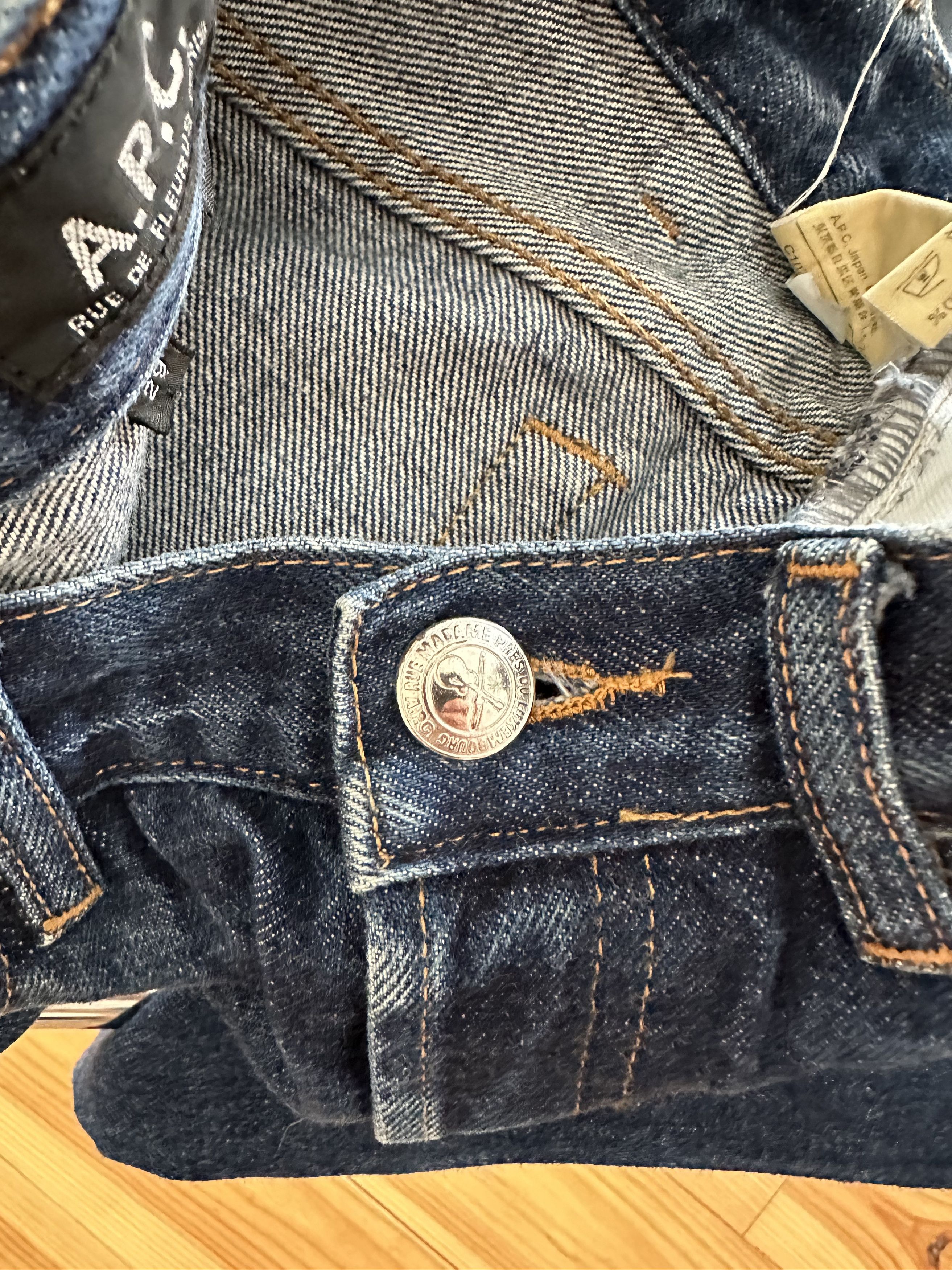 A.P.C. A.P.C. Navy Blue Denim Jeans 29 Size 29" - 6 Thumbnail