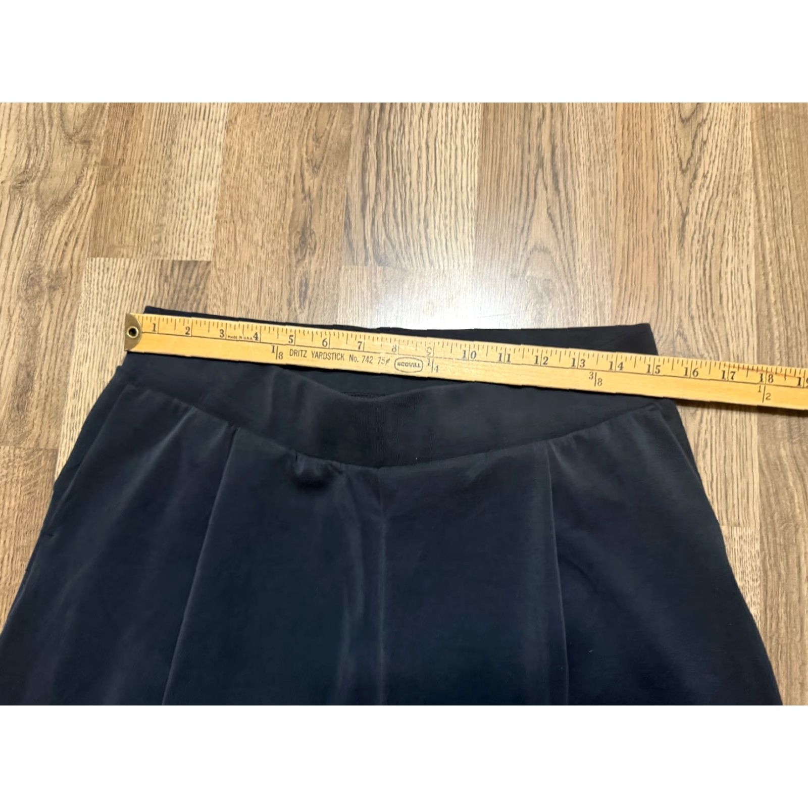 Vintage Ododos Pants Women's XL Black Pull On Wide Leg Casual Outdoor Size 40" / US 18 - 5 Thumbnail