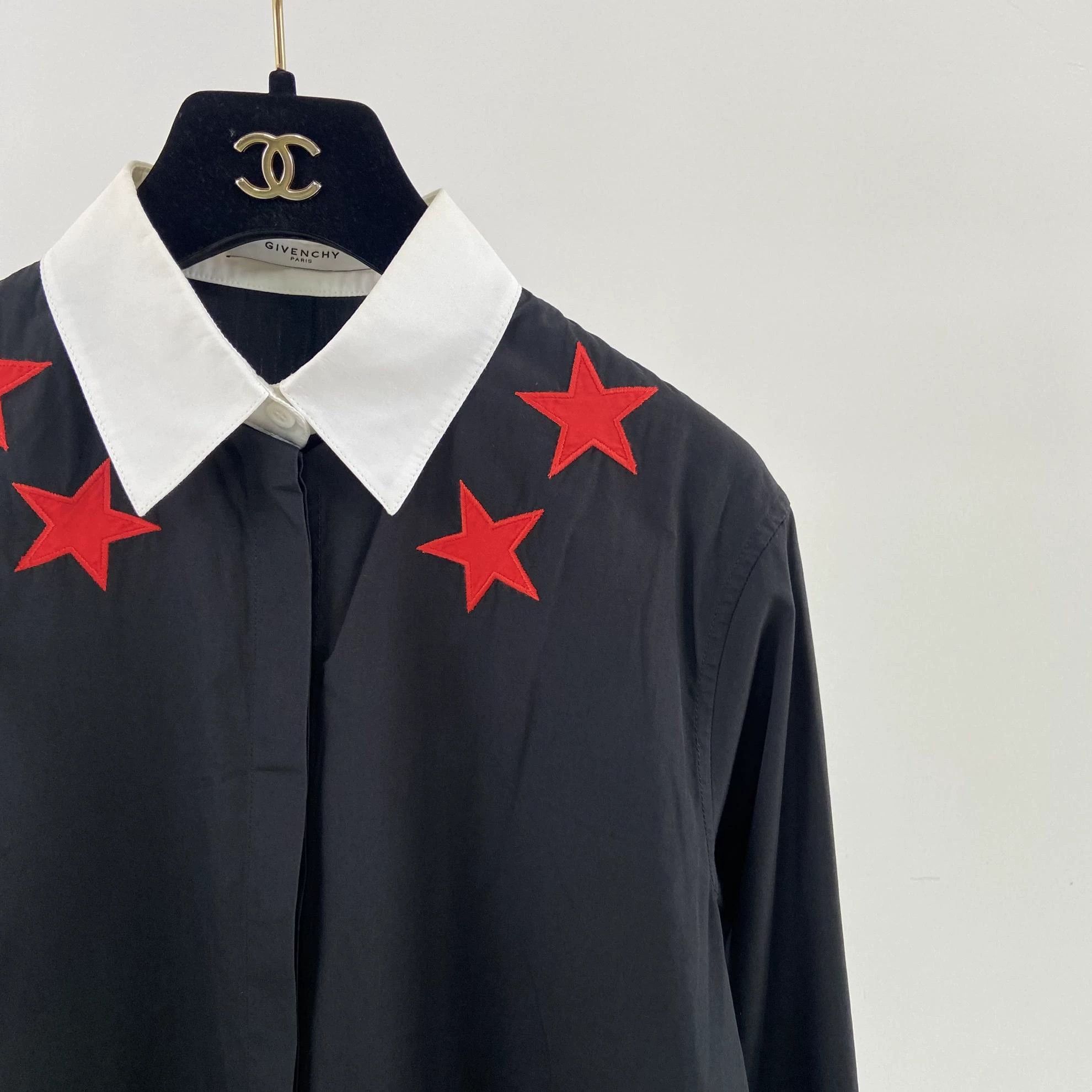 Givenchy Givenchy Black Star Shirt Size 36 Size XS / US 0-2 / IT 36-38 - 3 Thumbnail