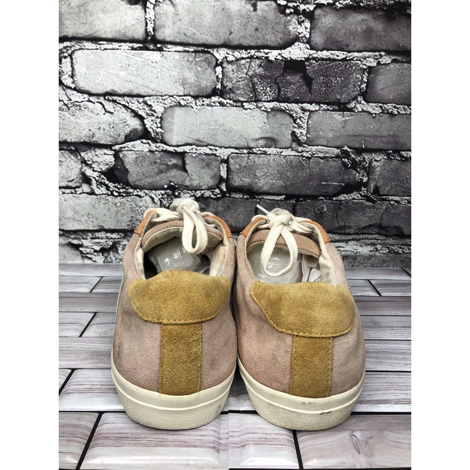 Madewell Madewell Sidewalk Suede Orange Leather Lace Low Top Sneakers Size US 10 / IT 40 - 5 Thumbnail