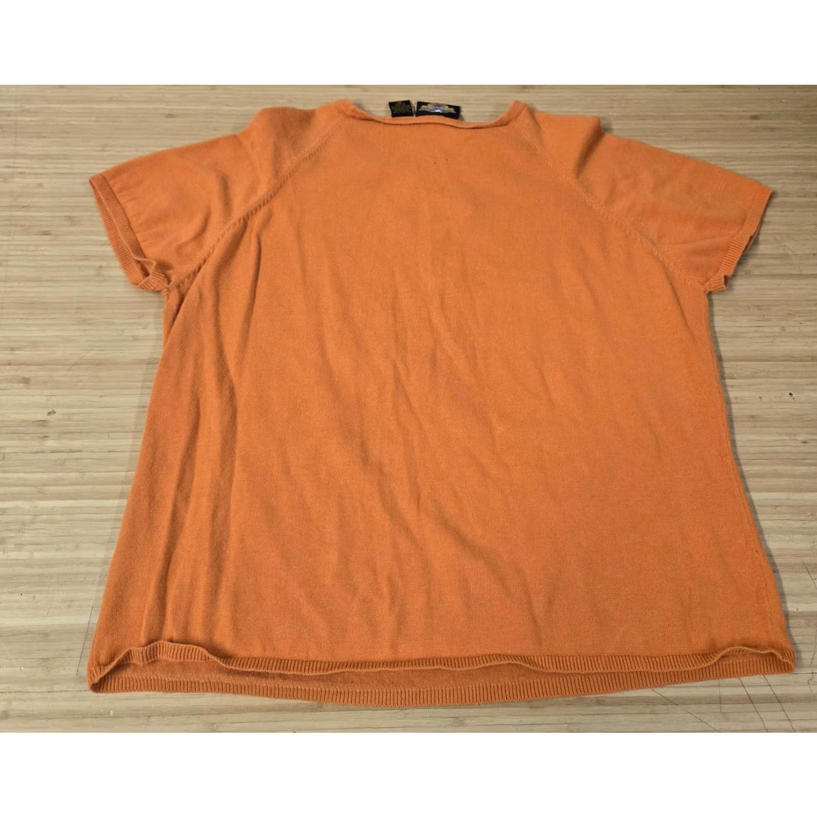 Harley Davidson Harley-Davidson Shirt Womens 1W Orange Embroidered Logo Short Sleeve Knit Tee Size XL / US 12-14 / IT 48-50 - 4 Thumbnail