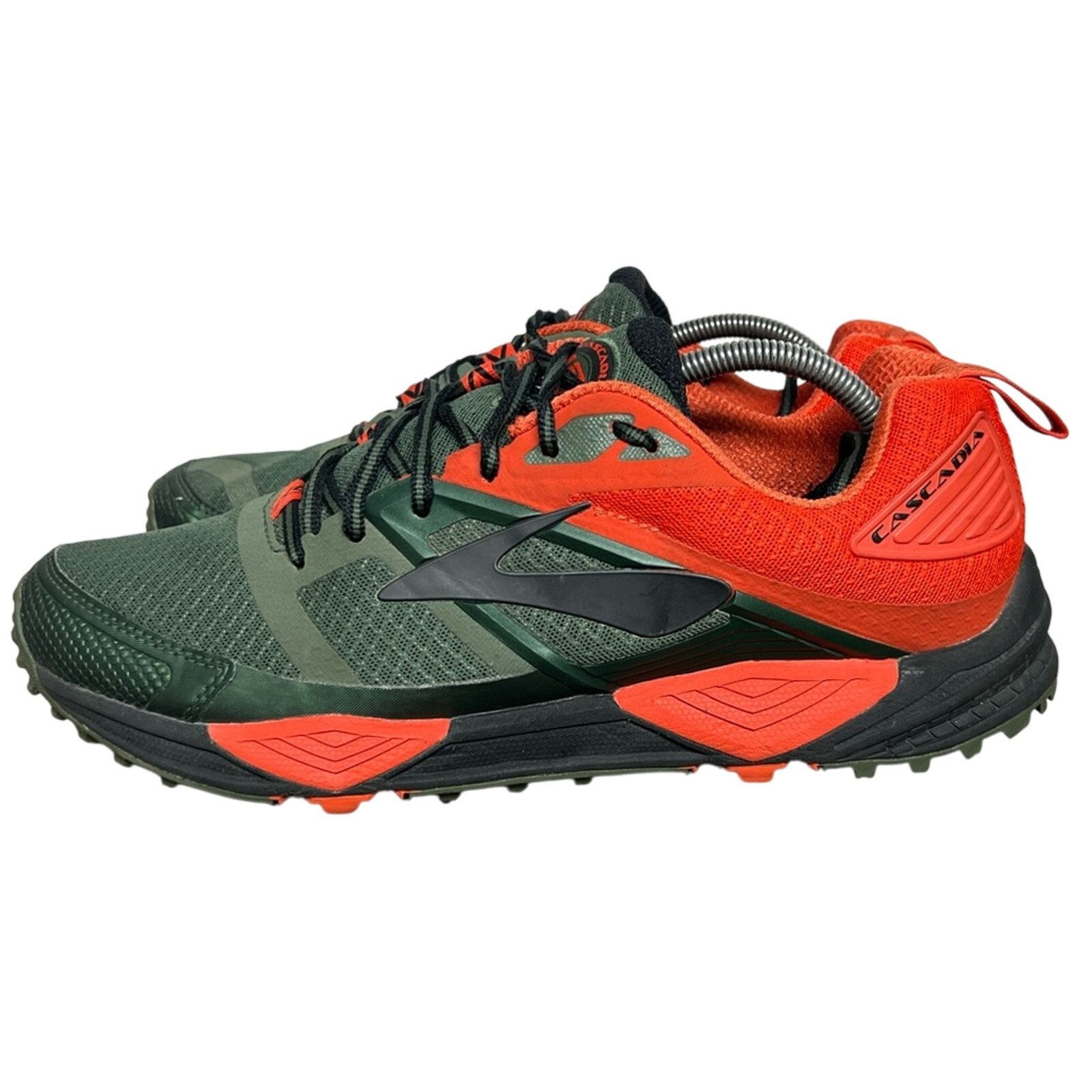 Brooks Men’s Brooks Cascadia 12 Trail Green / Orange Shoes SIZE 11 Size US 11 / EU 44 - 1 Thumbnail