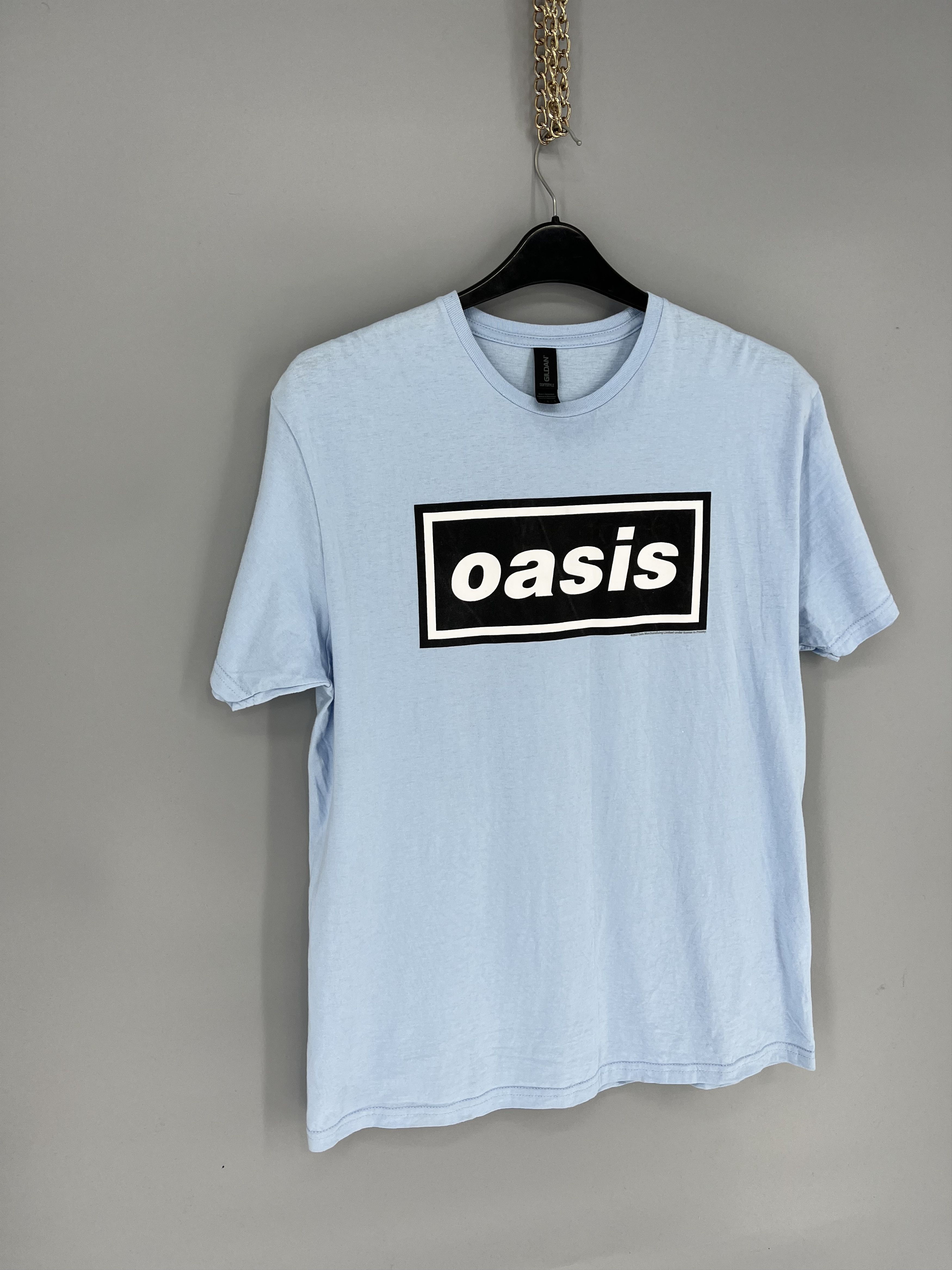 Band Tees Vintage Oasis Y2K Box Logo Sky White T Shirt Size US XL / EU 56 / 4 - 2 Thumbnail