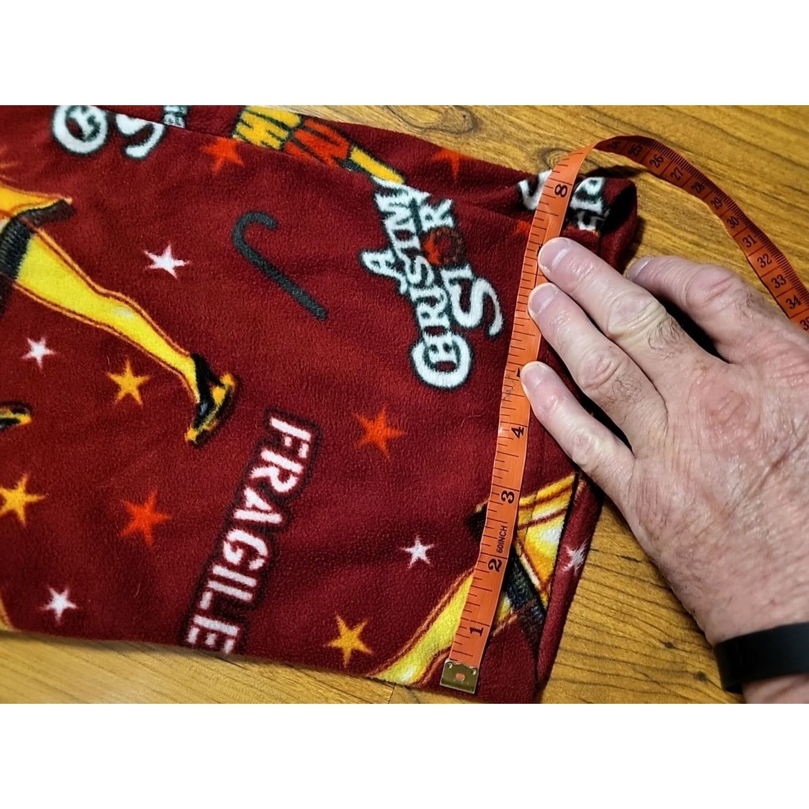 Vintage A Christmas Story Mens XL Pajama Pants Red Yellow 34" x 32" Bottoms Holiday Sleepwear Pants Regular Size Size US 36 / EU 52 - 2 Thumbnail