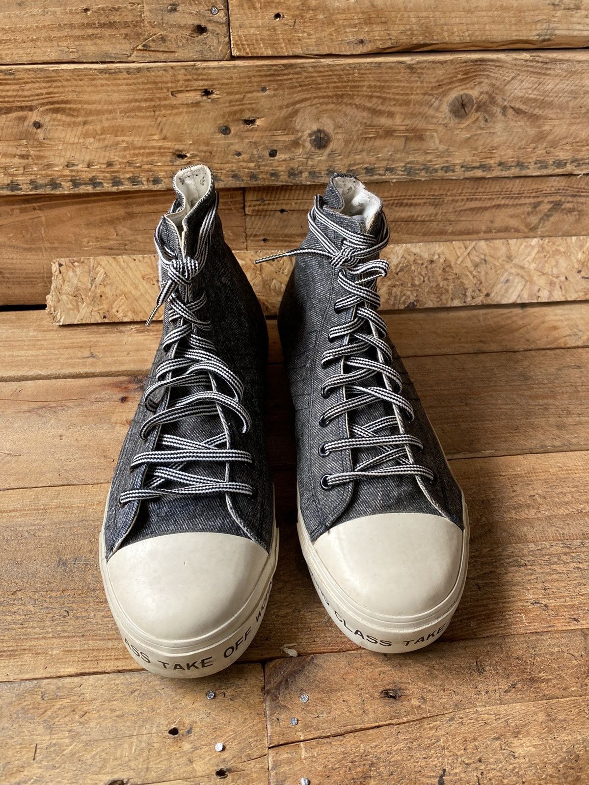 Adidas × Vintage Vintage Adidas nizza, take off working class hi-top sneaker Size US 12 / EU 45 - 1 Thumbnail