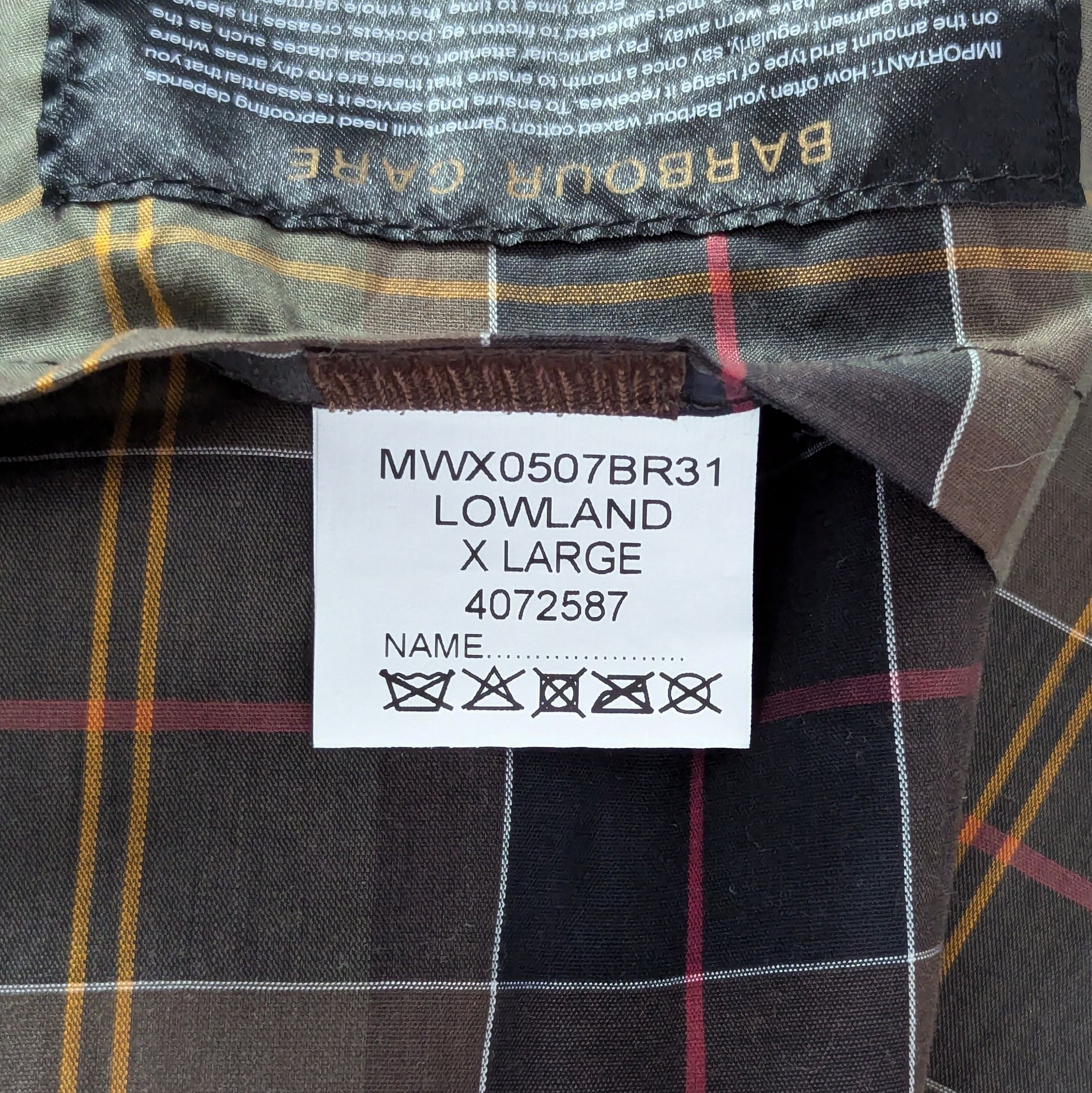 Barbour Barbour Lowland Wax Men's Jacket Brown Size XL Waxed Cotton Size US XL / EU 56 / 4 - 18 Thumbnail
