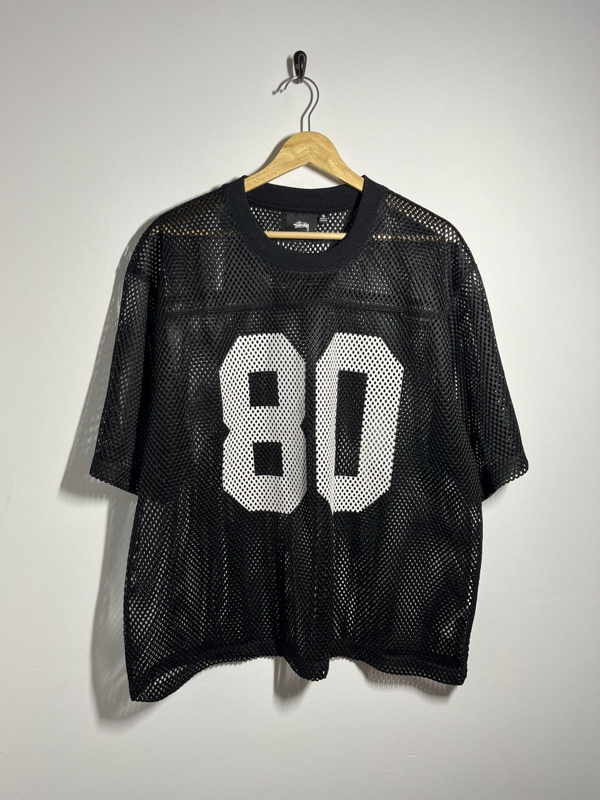 Stussy × Vintage Rare Stussy IST 35 Mesh Football Jersey Small