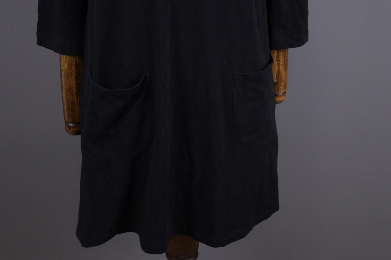 Designer Gudrun Sjoden Black Lagenlook Relaxed A-Line Dress Size L Size L / US 10 / IT 46 - 2 Thumbnail