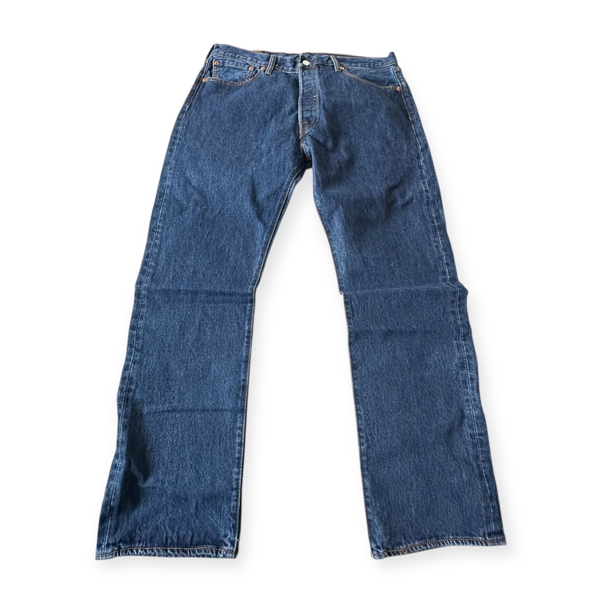 Levi's Levi’s 501 Original Fit Blue Button Fly Jeans W35 L30 New Un Size US 35 - 8 Thumbnail