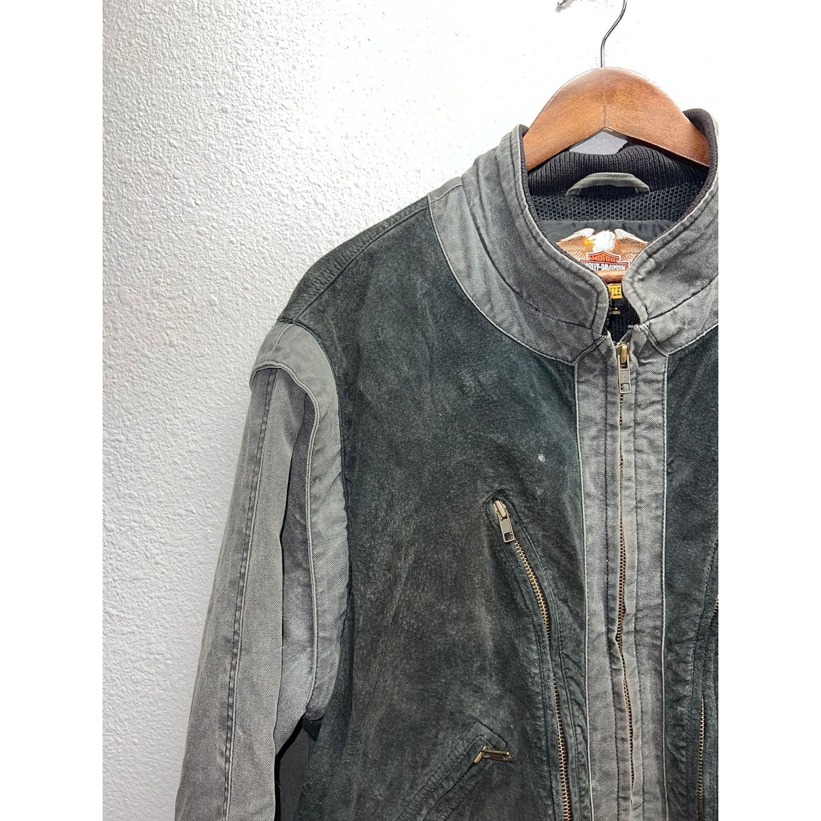 Harley Davidson Vintage Womens Harley Davidson Jacket Suede Leather 90s L Size L / US 10 / IT 46 - 4 Thumbnail