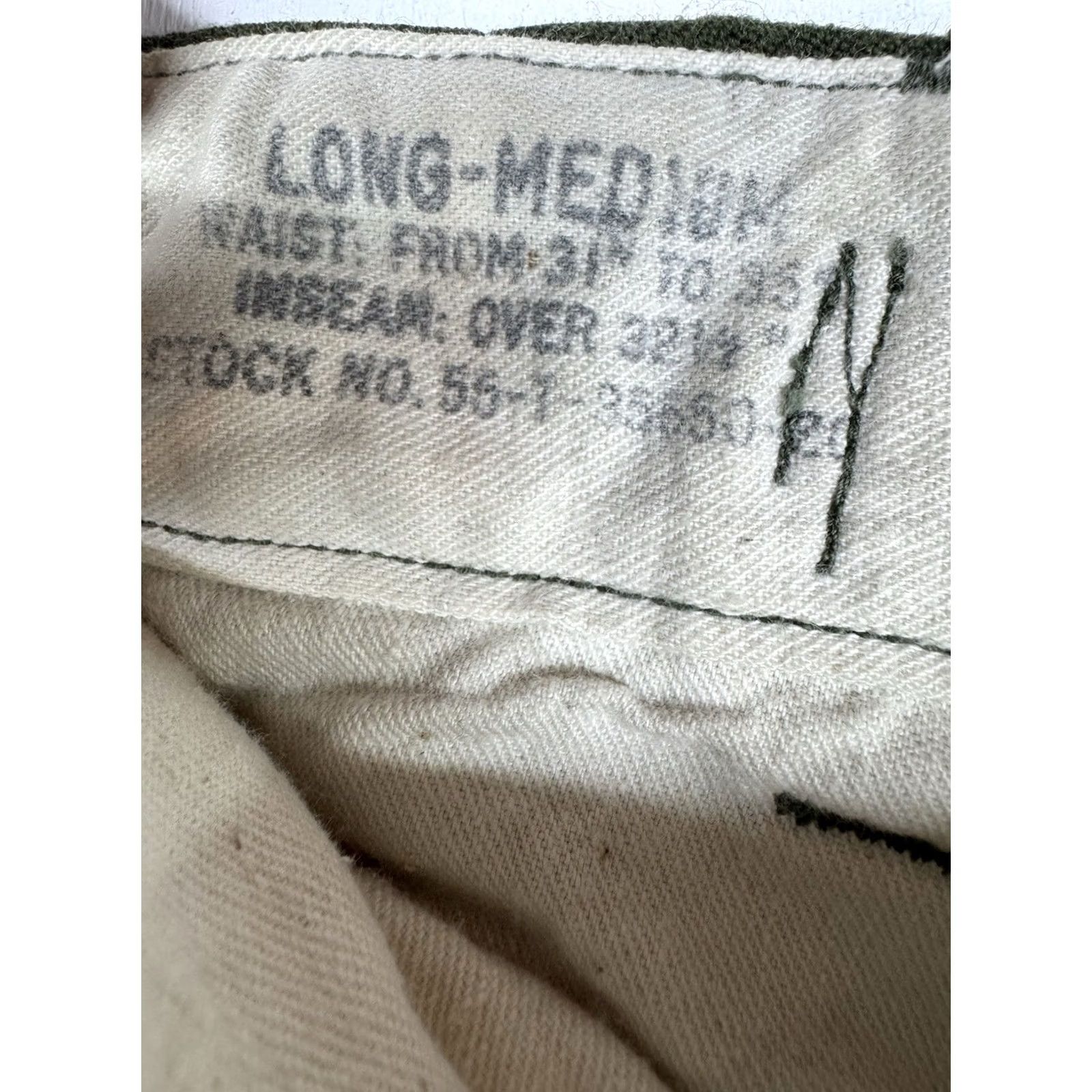 Vintage VINTAGE U.S. Army M-1951 Wool Field Trousers Green M Mens Pants Straight Leg 34in Inseam Size US 31 - 3 Thumbnail