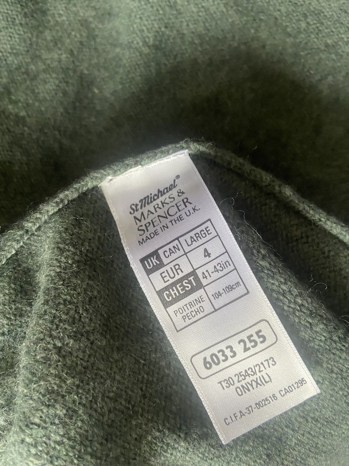 Other Lambswool Green and khaki patterned jumper knitwear size L Size US L / EU 52-54 / 3 - 6 Thumbnail