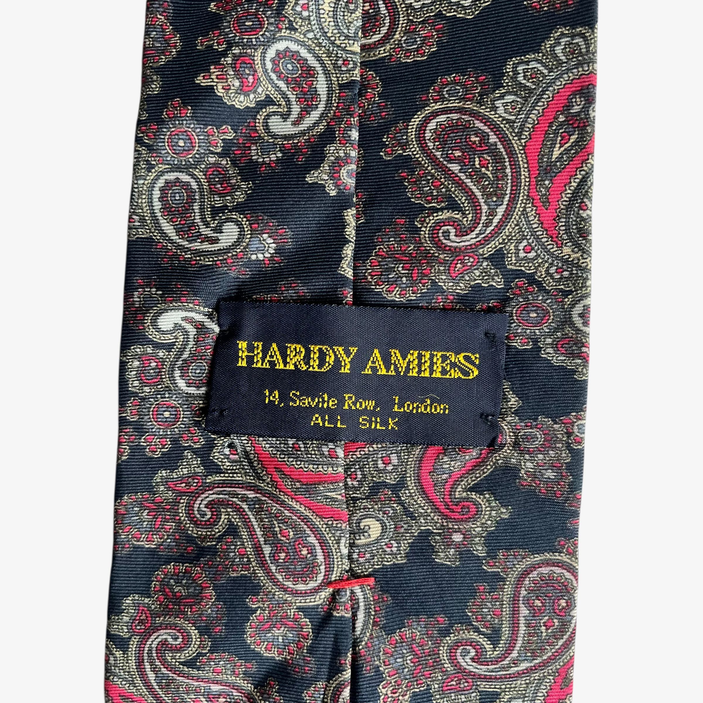 Hardy Amies Vintage 90s Hardy Amies Colourful Paisley Print Silk Tie Size ONE SIZE - 2 Thumbnail