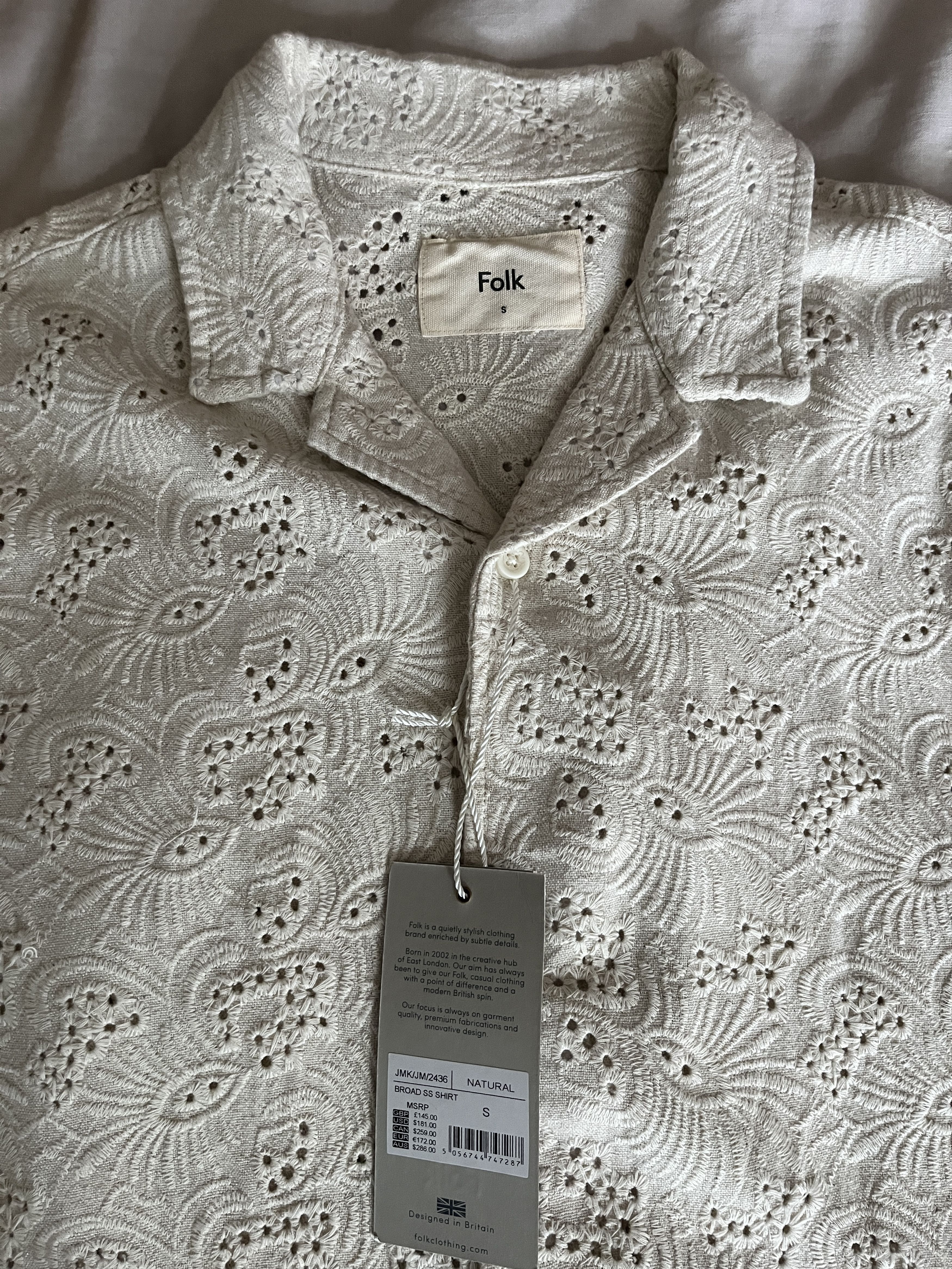 Folk Folk Crochet Eyelet Summer Button Up Size US S / EU 44-46 / 1 - 1 Thumbnail