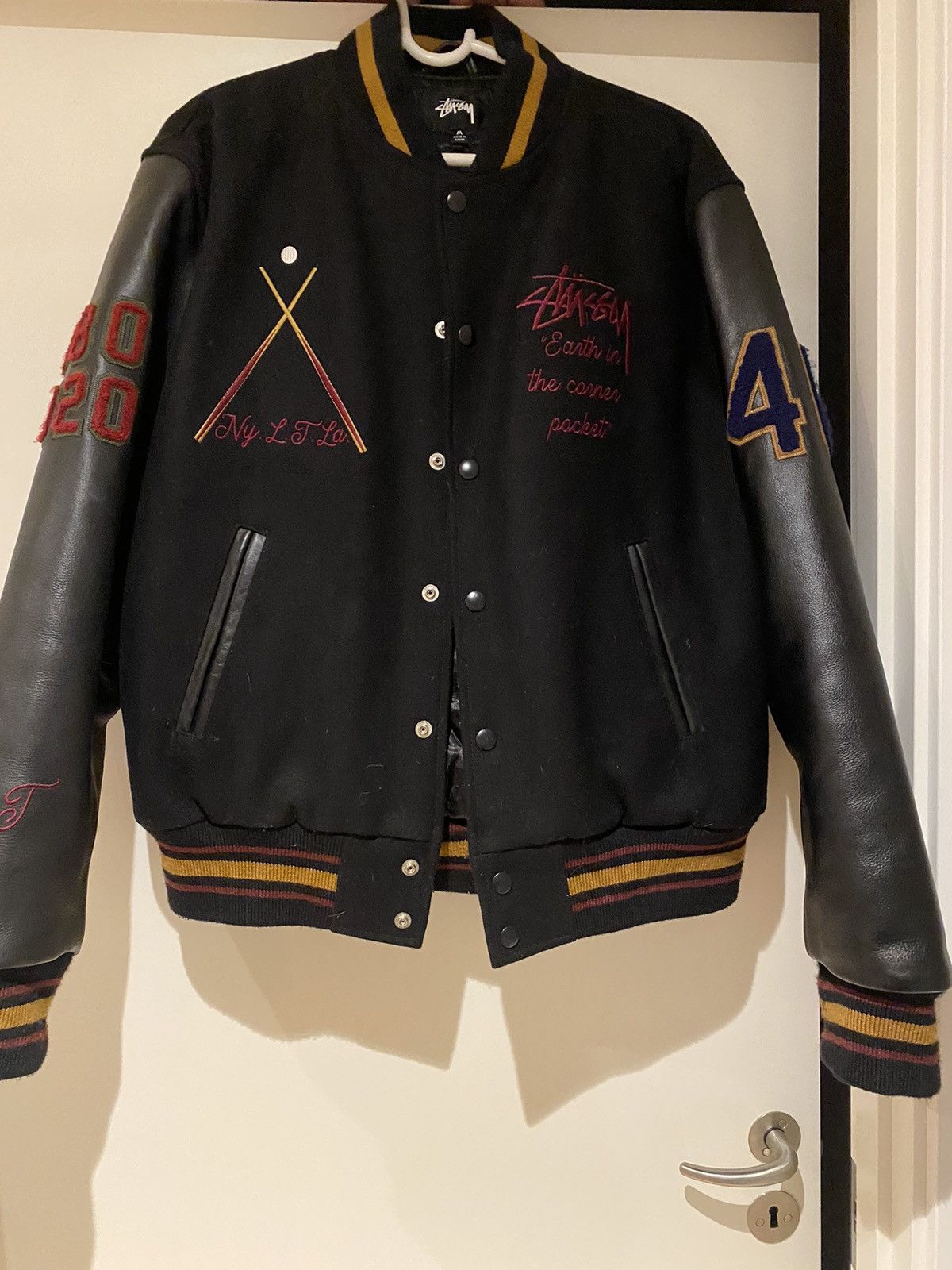 Stussy Stussy x Schott NYC Leather Racing Jacket | Grailed