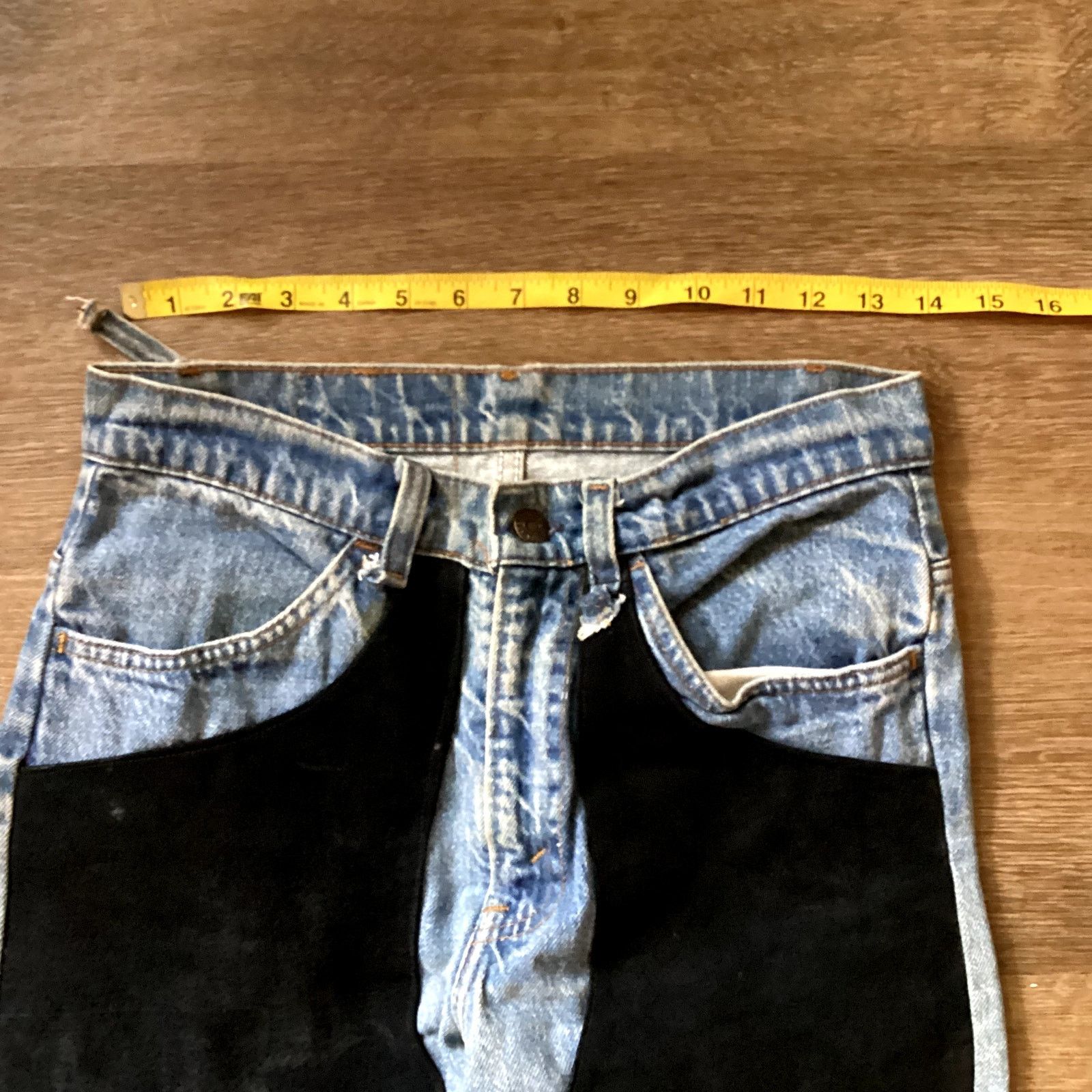 Levi's Vintage Levi 501 Jeans with leather double knees Size US 32 / EU 48 - 4 Thumbnail