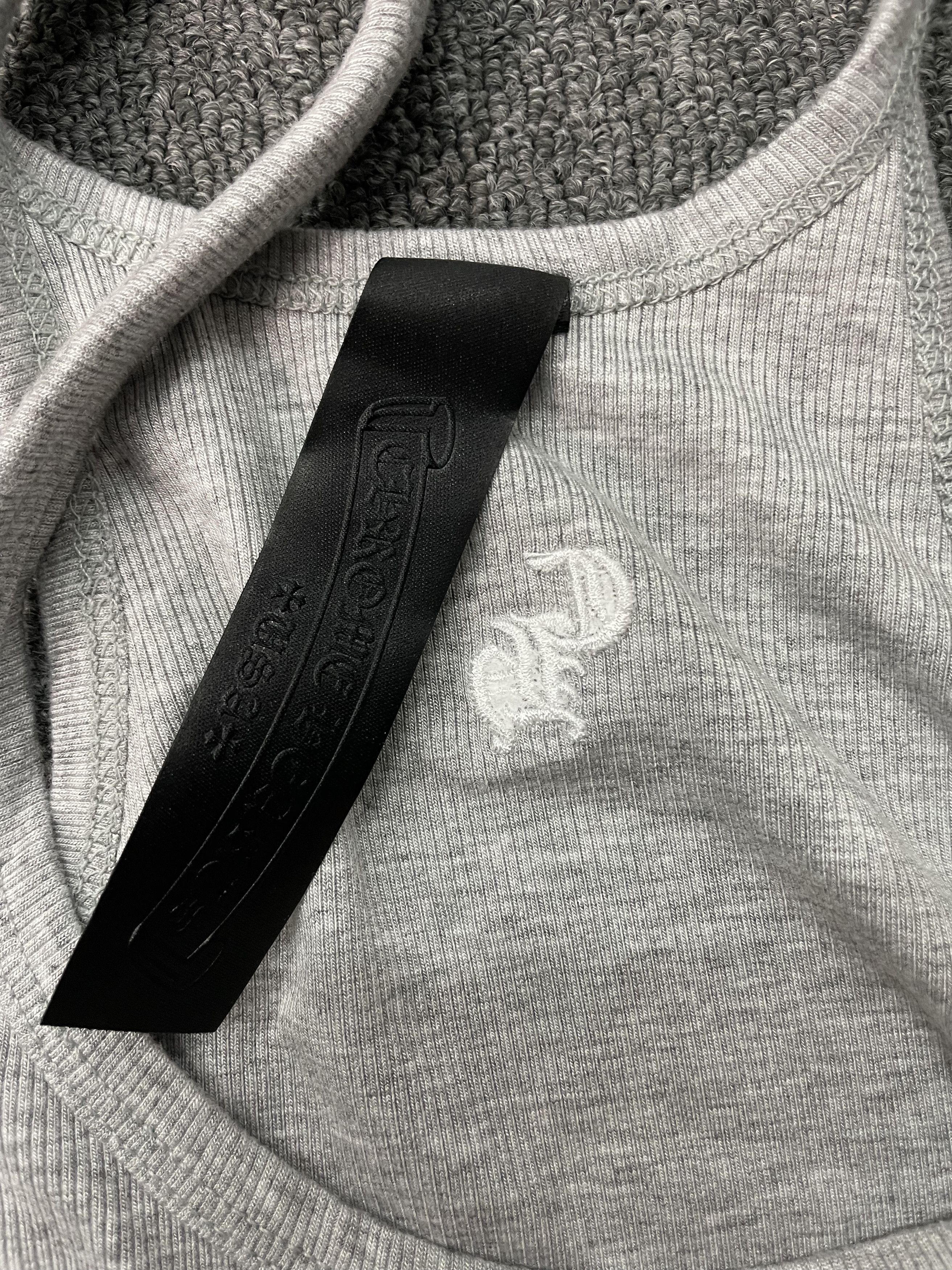 Chrome Hearts Chrome Hearts Bad Seed CH Embroidered Grey Mini Rib Tank Top Size M / US 6-8 / IT 42-44 - 5 Thumbnail