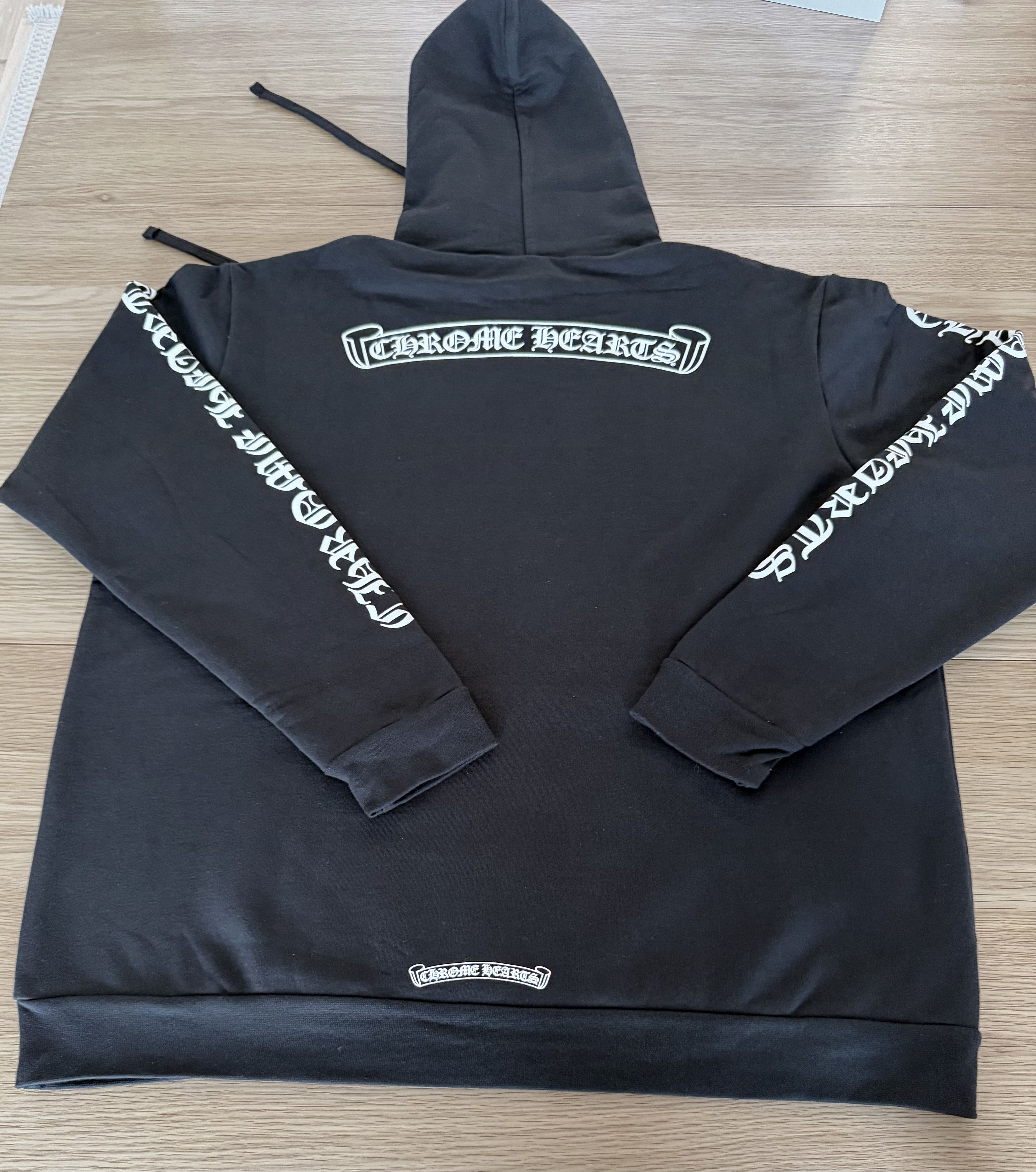 Chrome Hearts CHROME HEARTS LA Exclusive Black Hoodie Size US XL / EU 56 / 4 - 1 Thumbnail