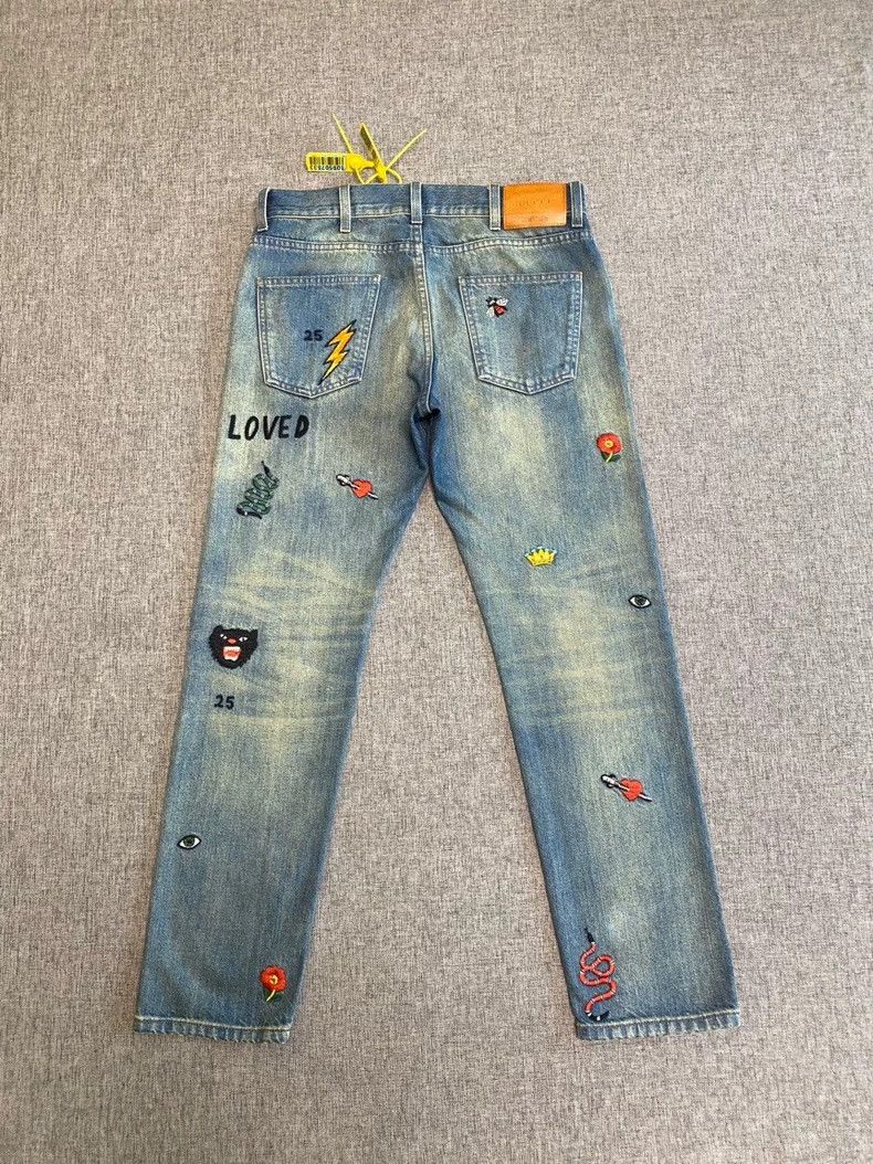 Gucci Gucci Patterned straight pants jeans 2502-Nextarrow Size US 31 - 2 Thumbnail