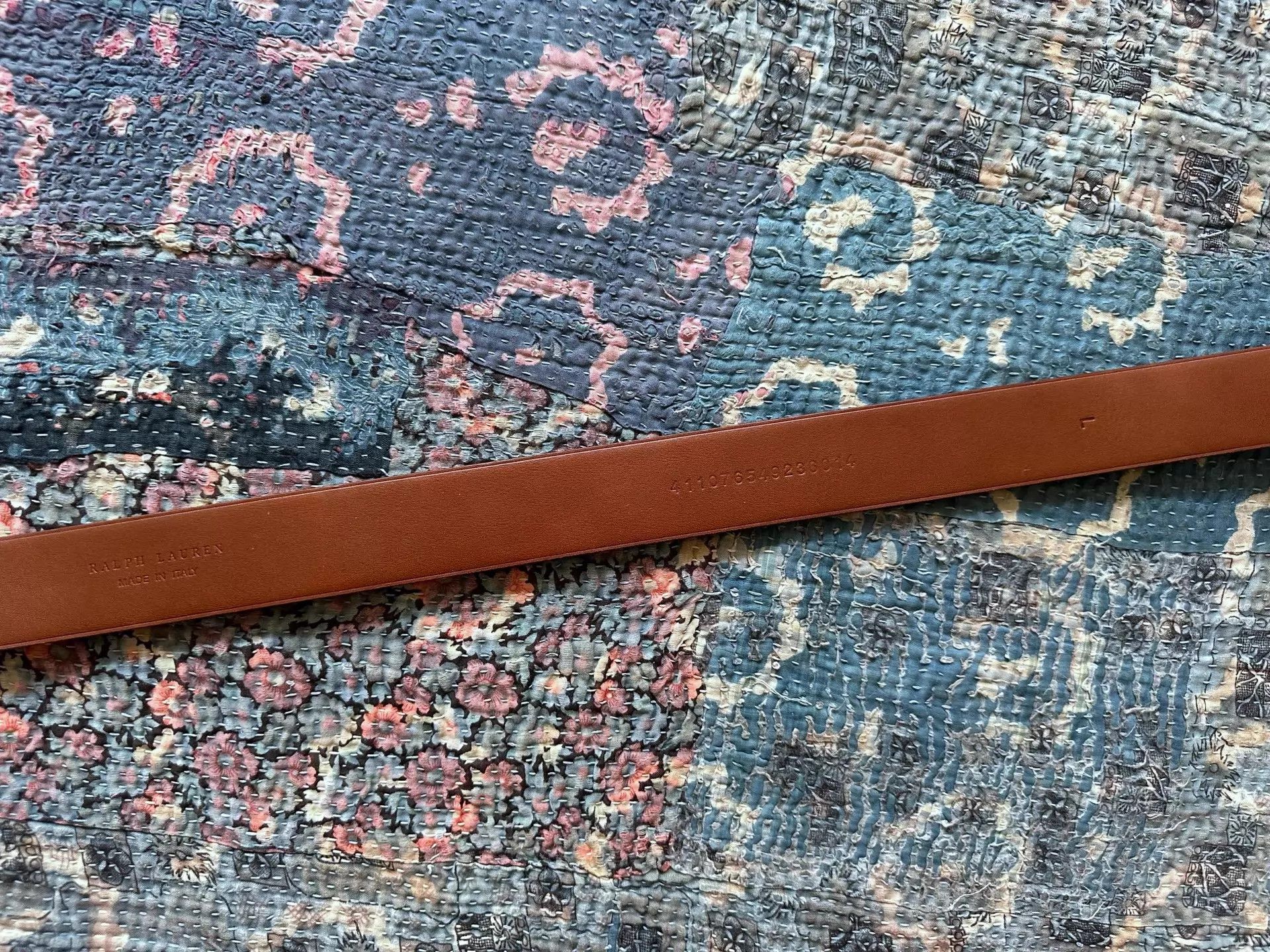 Polo Ralph Lauren RRL Purple Label Belt L Italy Early Runway Nice Buckle Size ONE SIZE - 6 Thumbnail