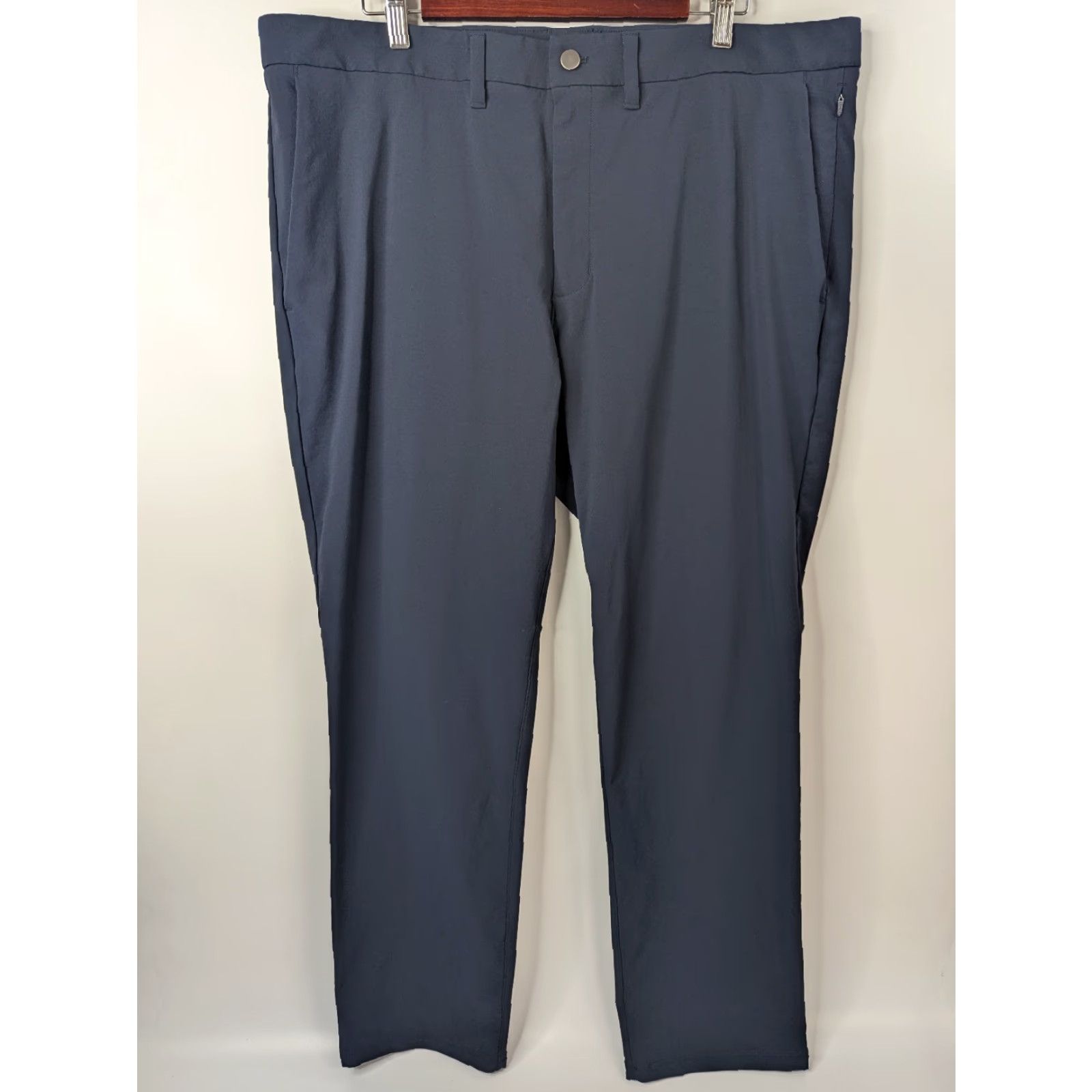 Vintage CRZ YOGA Mens Pants Chino Straight Leg Adult 41 Navy Blue Flat Front Golf Casual Athletic Pockets Size US 41 - 2 Thumbnail