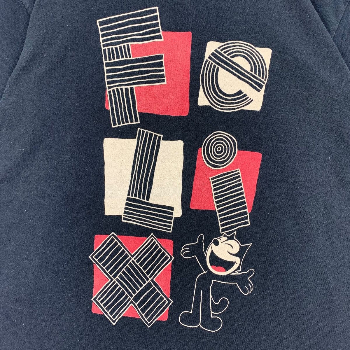 Cartoon Network × Felix × Vintage Vintage 90s FELIX THE CAT cartoon big spellout black tee Size US M / EU 48-50 / 2 - 9 Thumbnail