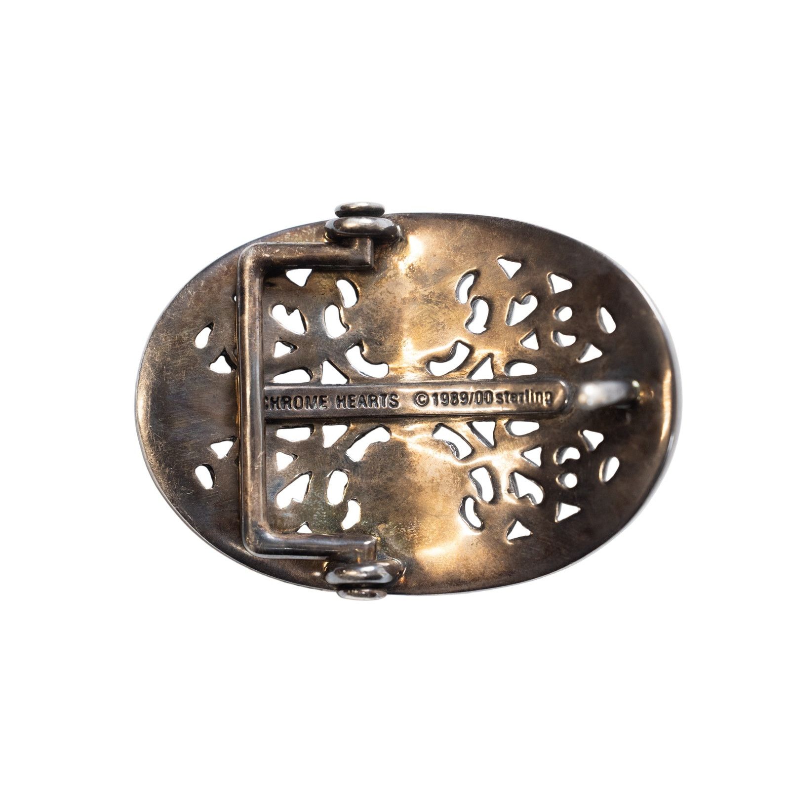 Chrome Hearts Silver Oval Belt Buckle Size ONE SIZE - 2 Thumbnail