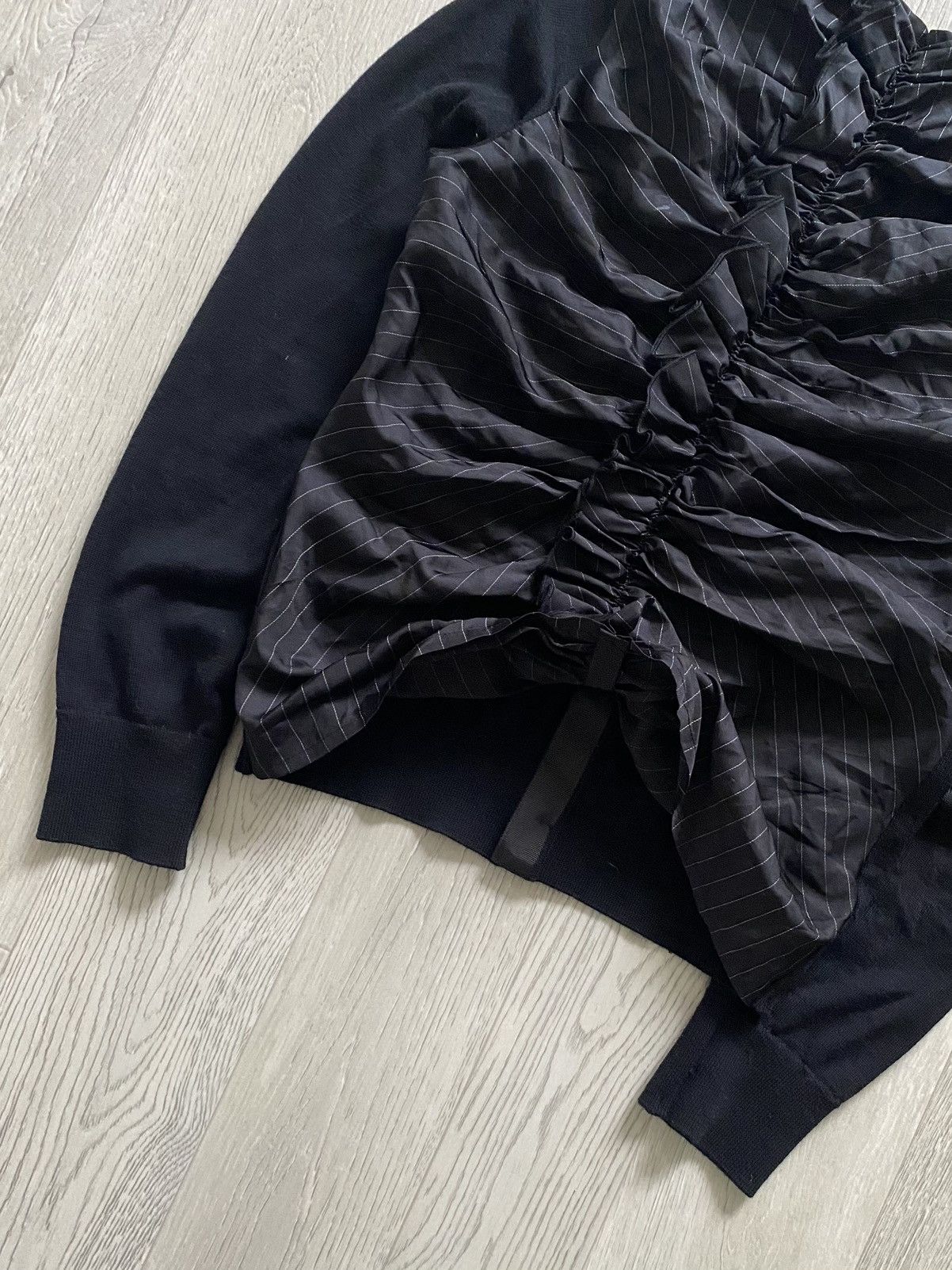 Comme des Garcons × Japanese Brand × Noir Kei Ninomiya Noir Kei Ninomiya Comme des Garcones Women's Ruffled Blouse Size M / US 6-8 / IT 42-44 - 6 Thumbnail