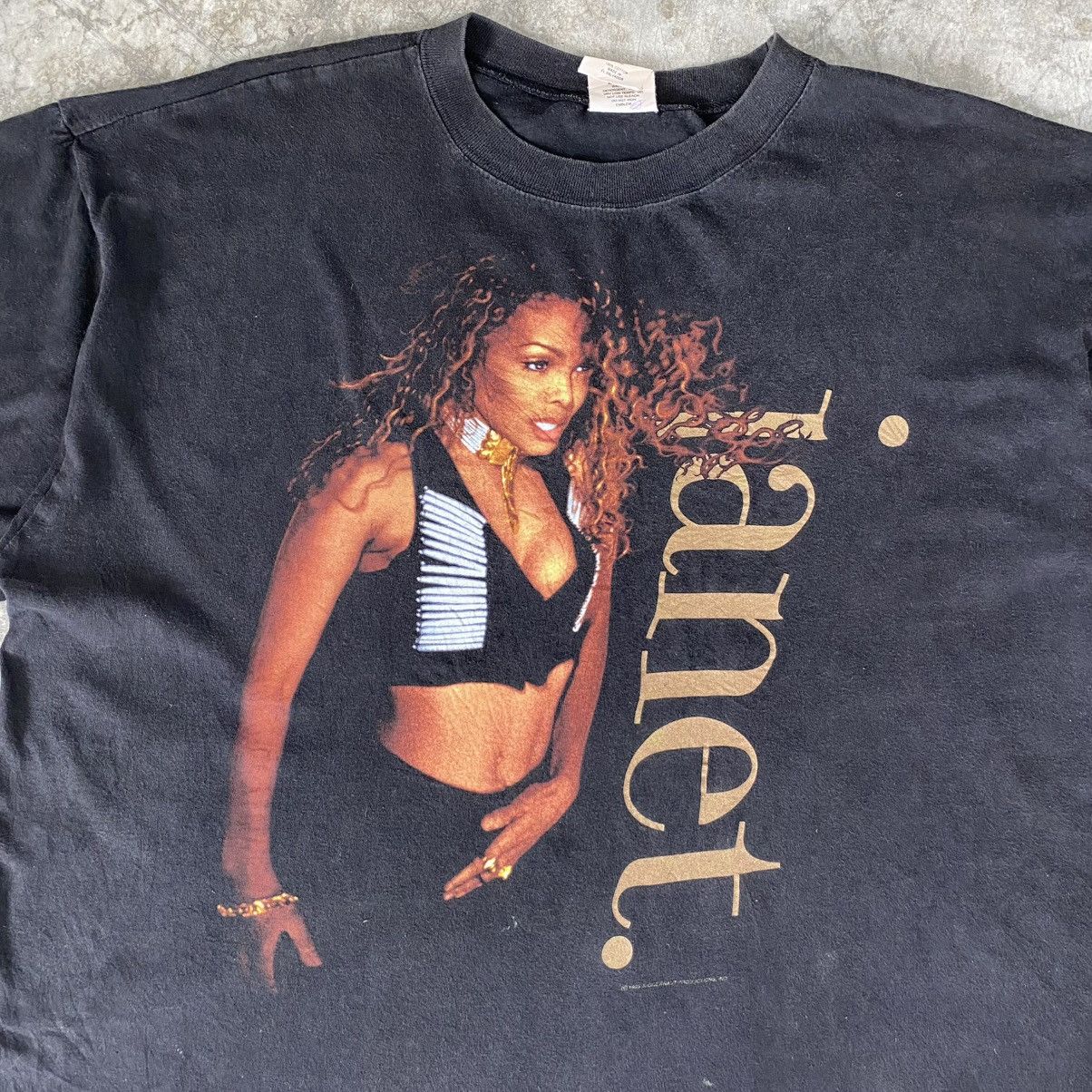 Rap Tees Vintage 1993 Janet Jackson Promo World Tour OS Tee Size US XL / EU 56 / 4 - 4 Thumbnail
