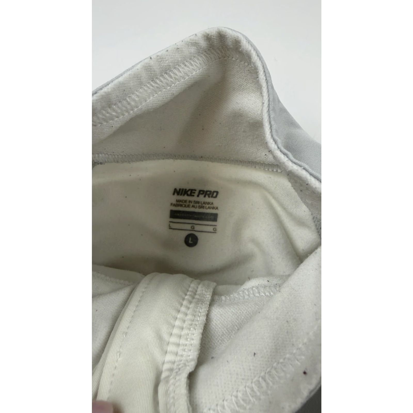 Nike VINTAGE Nike Pro Pullover Womens Large Gray White 1/4 Zip Dri-Fit Fleece Size L / US 10 / IT 46 - 6 Thumbnail